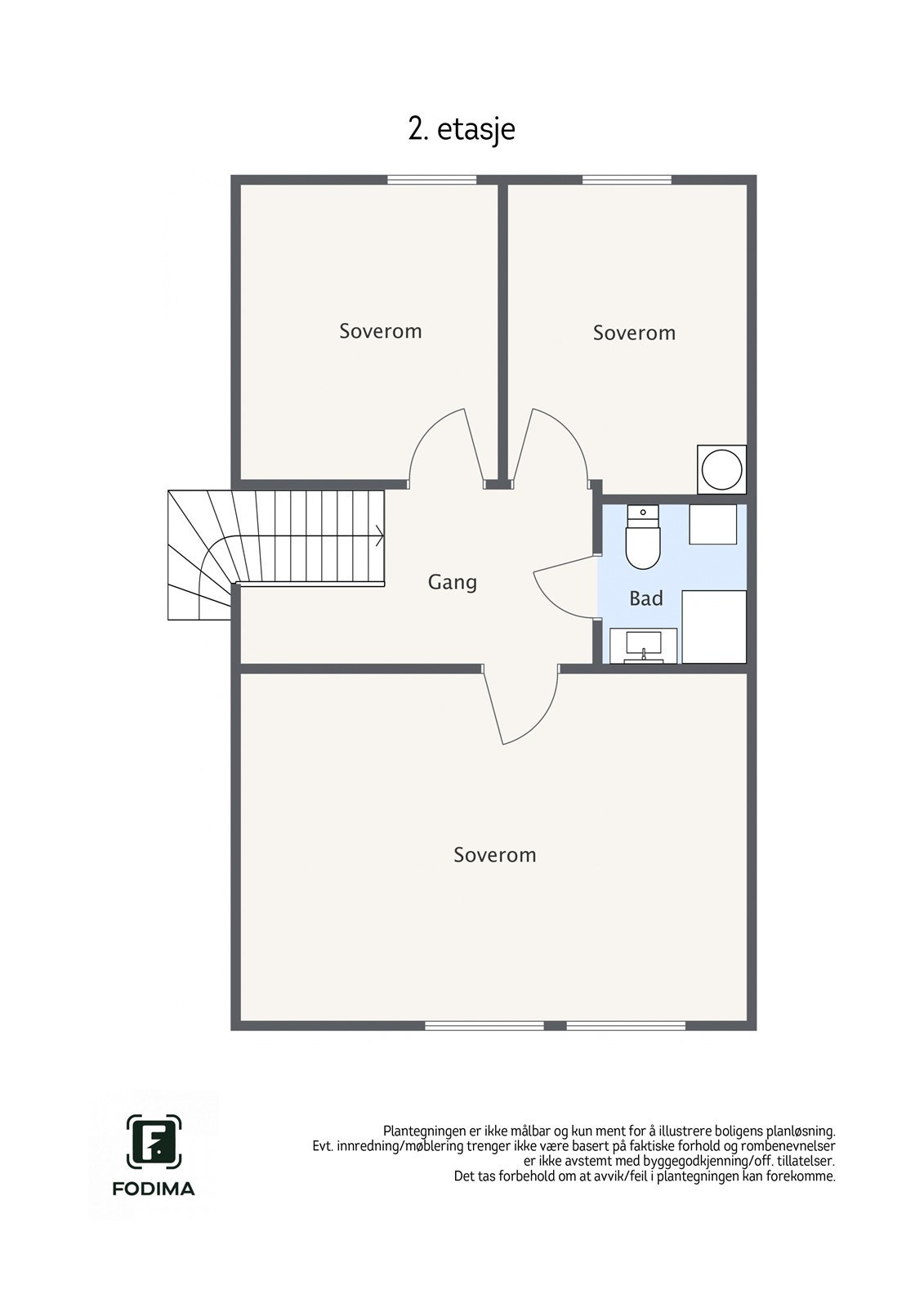 Plantegning 2. etasje Galleribilde