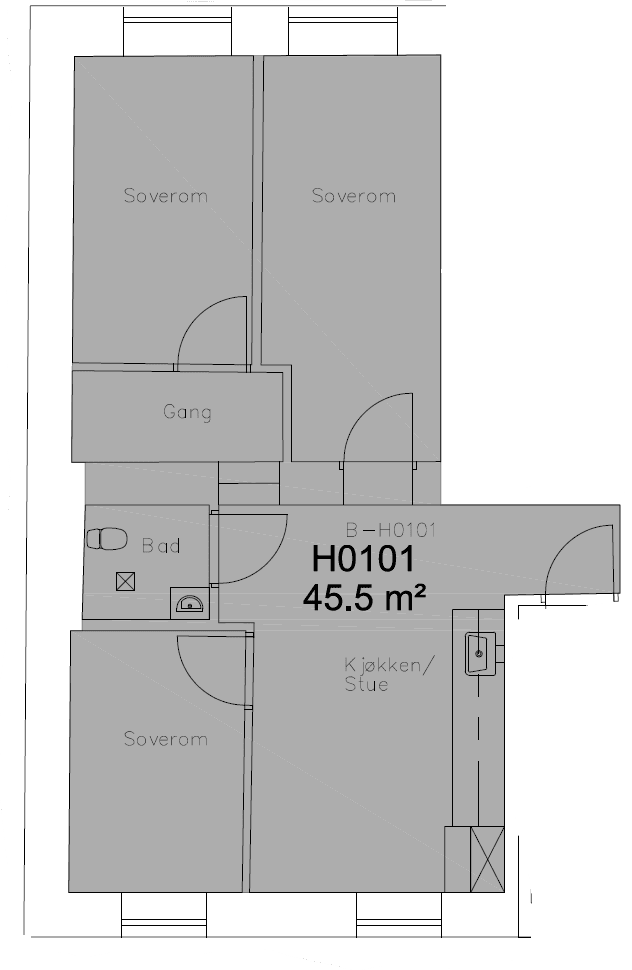 Plantegning Galleribilde