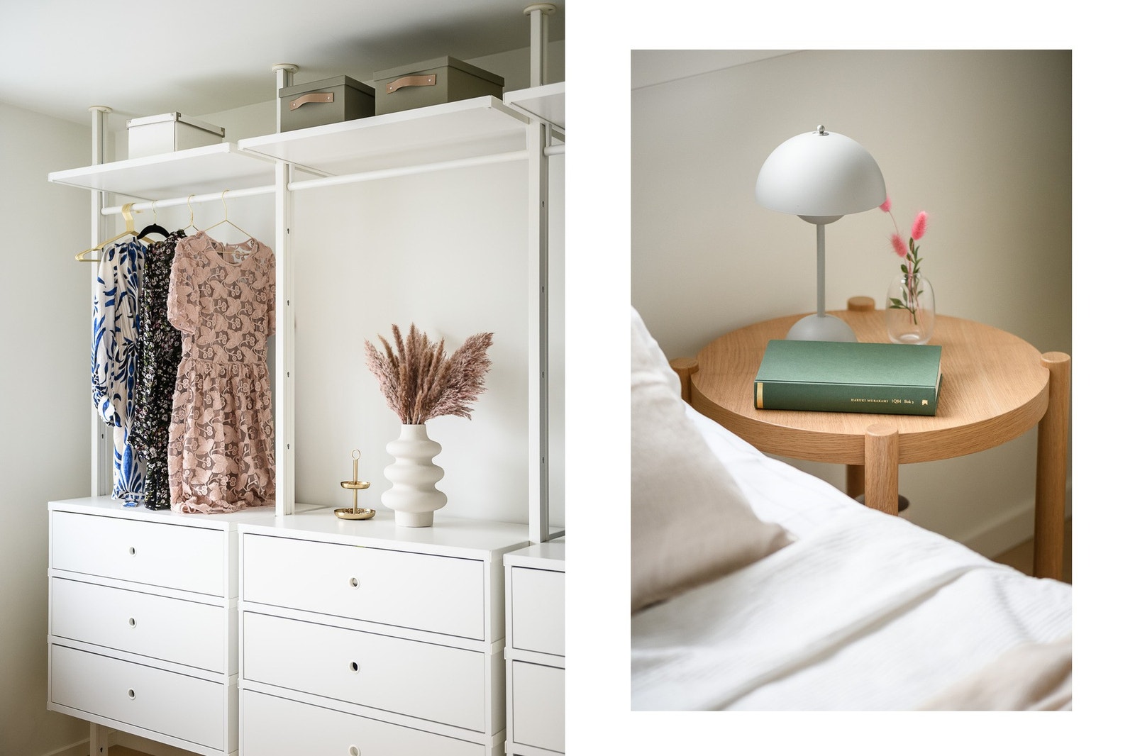 De gjennomgående materialvalgene gir en helhetlig og moderne karakter i alle rom. Galleribilde