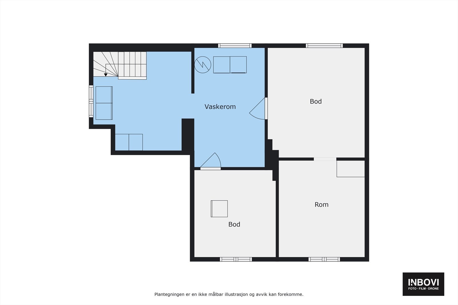 Planskisse kjeller Galleribilde