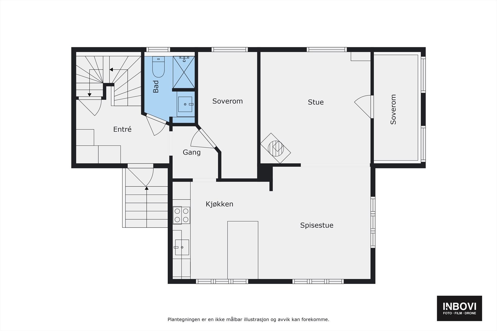 Planskisse 1. etasje Galleribilde