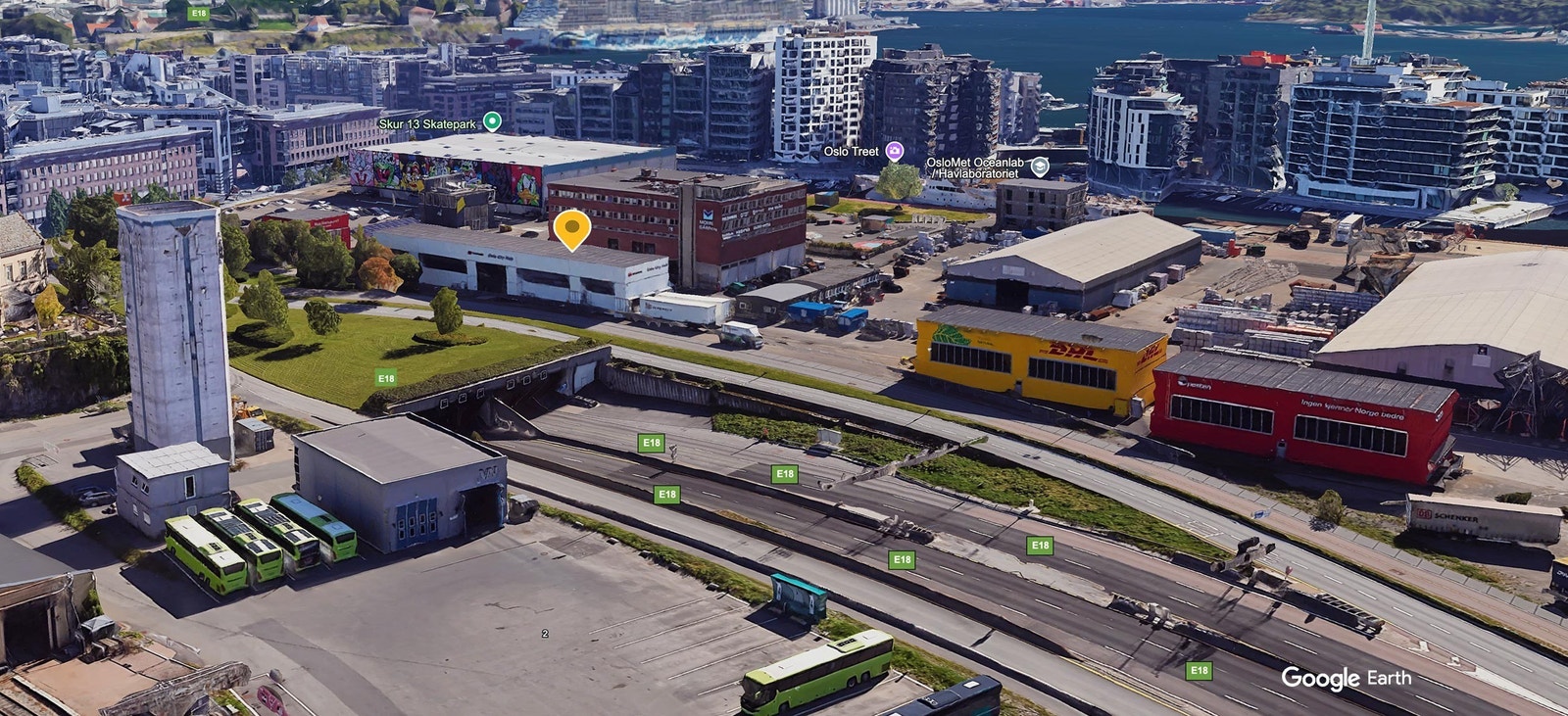 Unik eksponering mot Ring 1 og E18 (40.000 forbipasserende biler i østgående retning pr døgn) Galleribilde