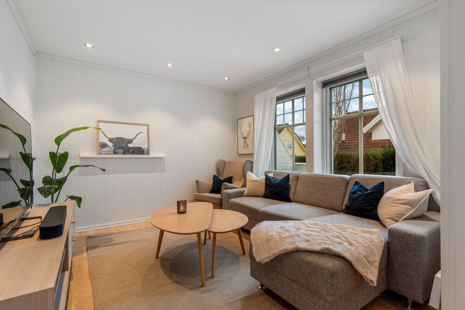 Koselig sofahjørne, perfekt for avslappende kvelder Galleribilde