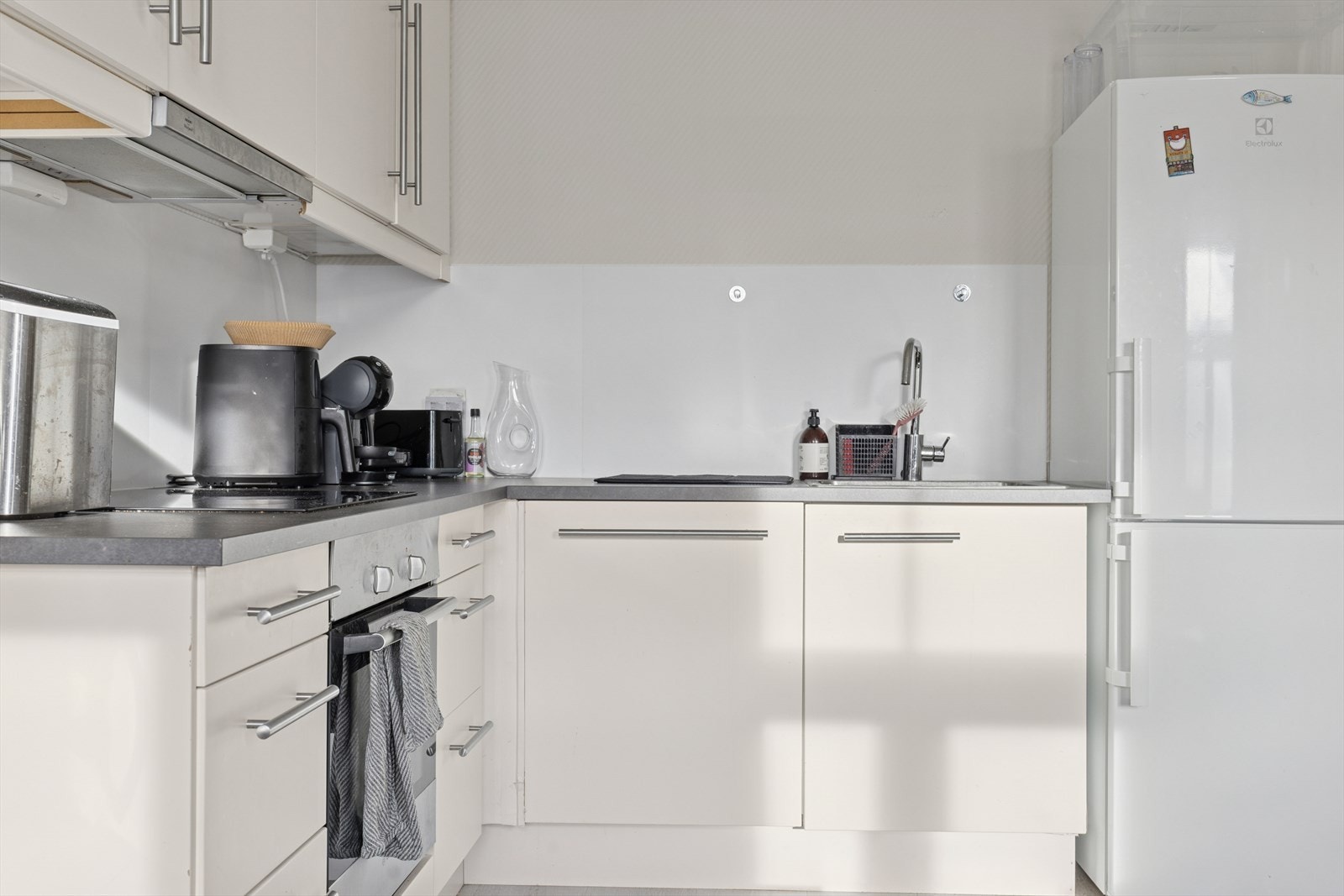 Kjøkkenet er utstyrt med mekanisk avtrekk. Galleribilde