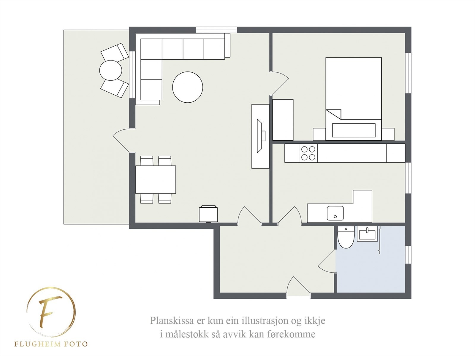 Planteikning Galleribilde