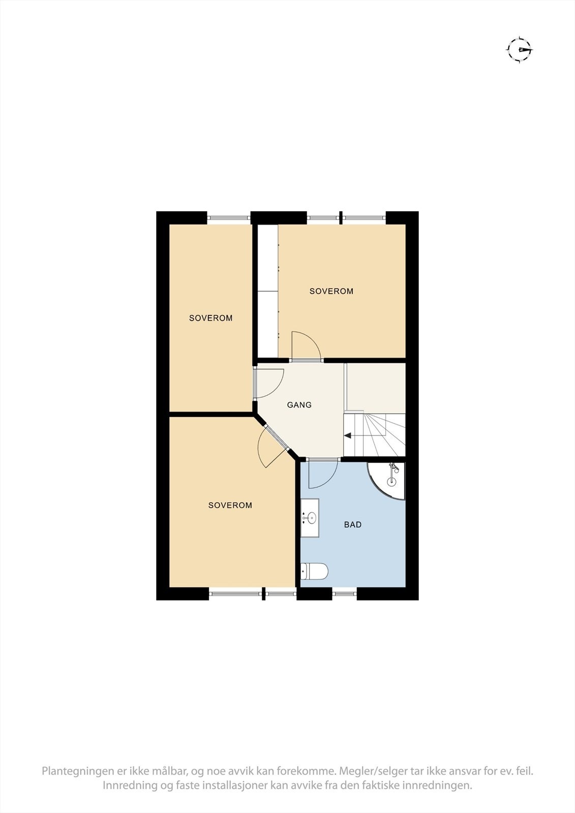 Plantegning 2. etasje Galleribilde