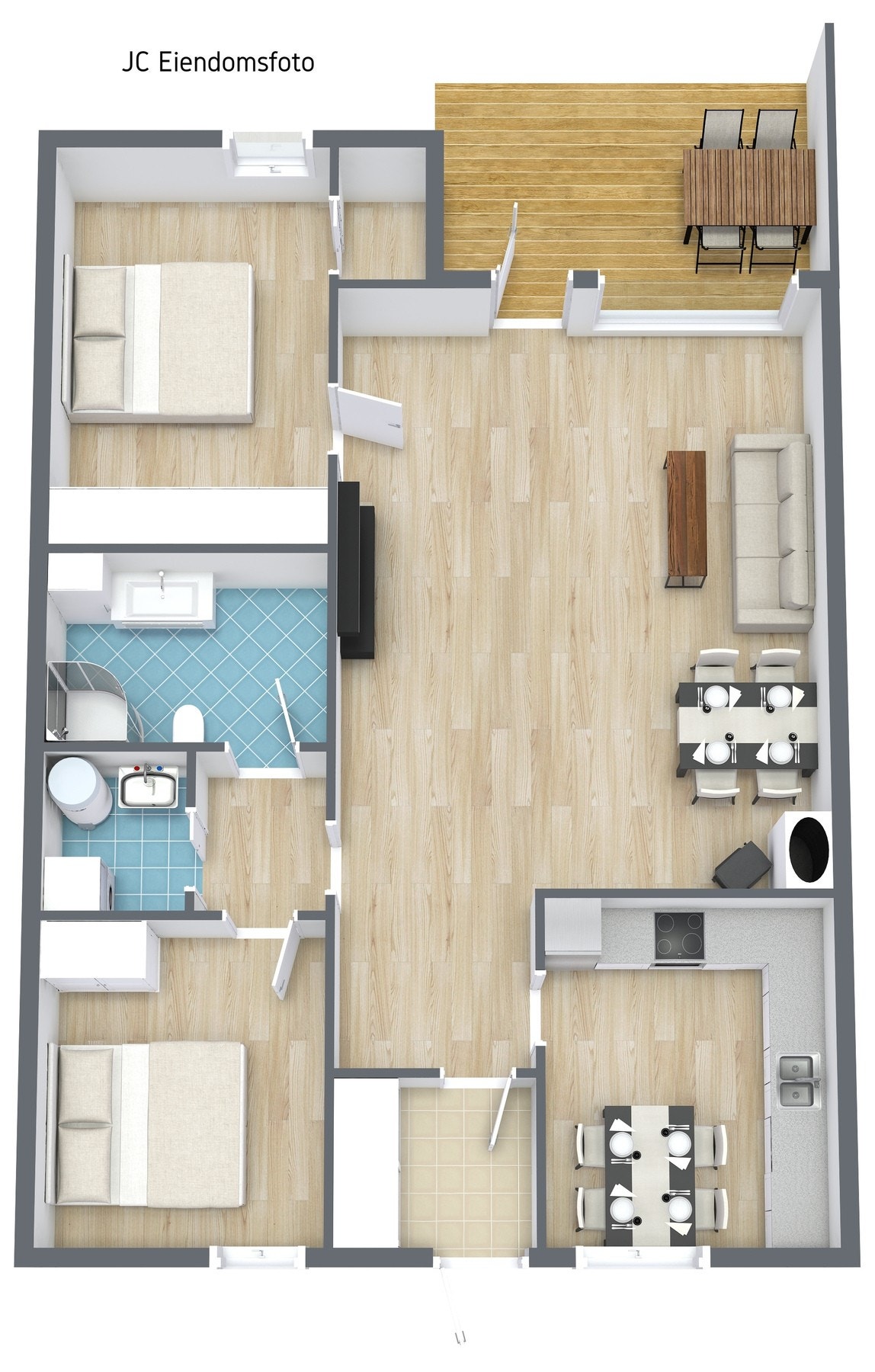 3d plantegning. Galleribilde