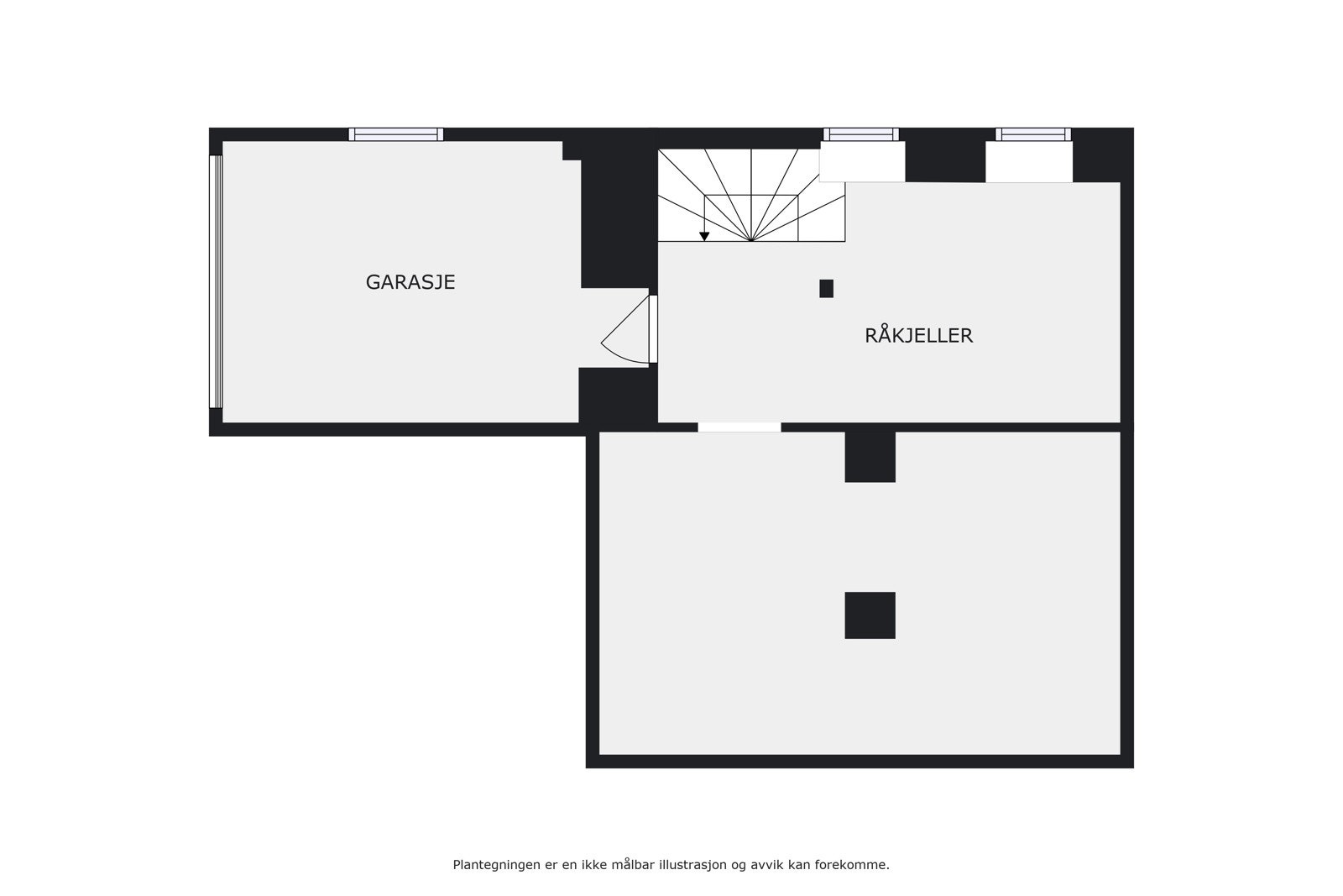 Plantegning kjeller Galleribilde