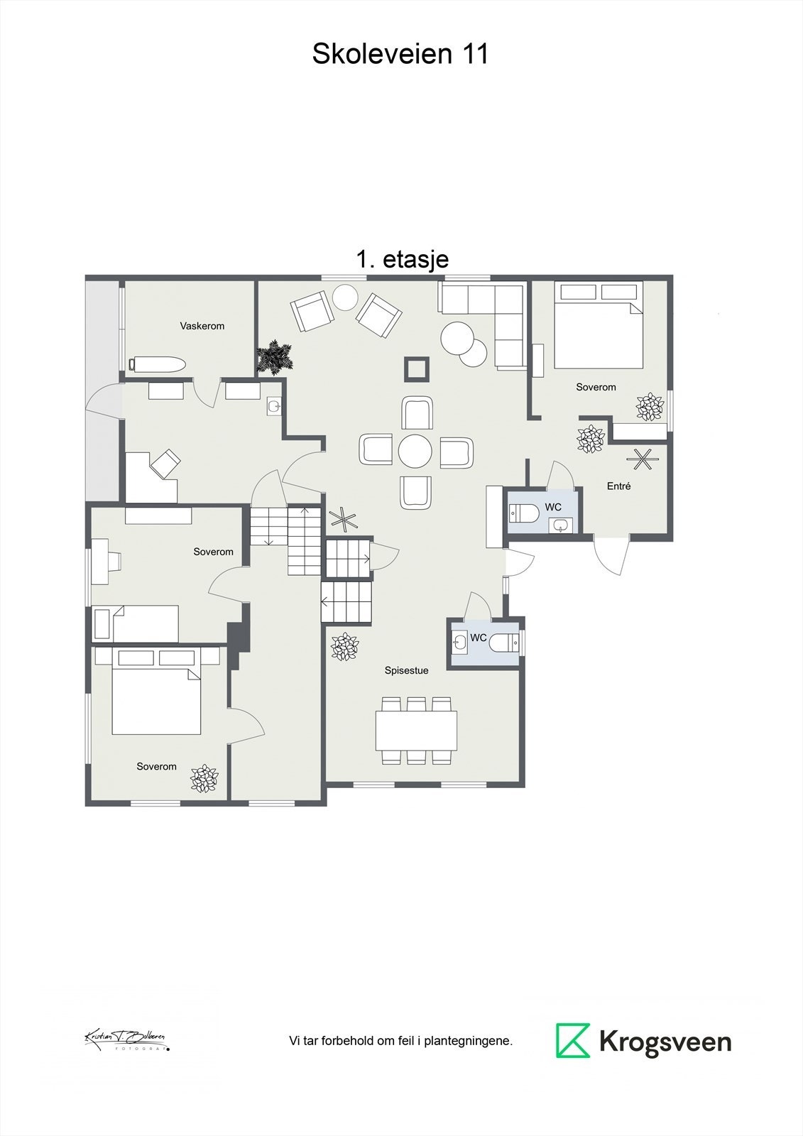 Plantegning 1.etasje Galleribilde