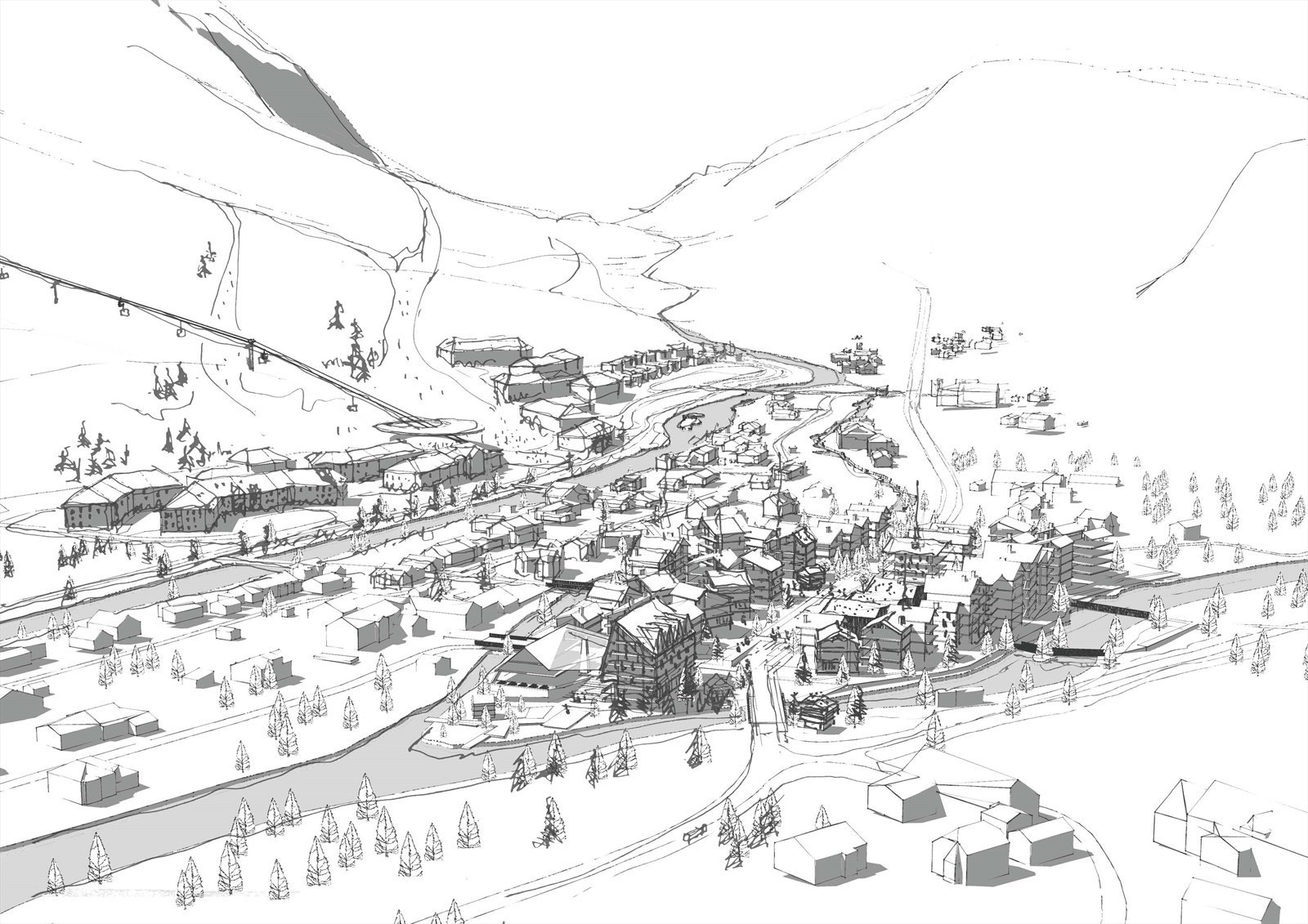 Med søkelys på bærekraftig stedsutvikling, revitaliserer vi Tuv og skaper en unik, moderne og koselig fjelldestinasjon som spiller på lag med alle brukere og beboere, naturen og vår kulturarv. Galleribilde