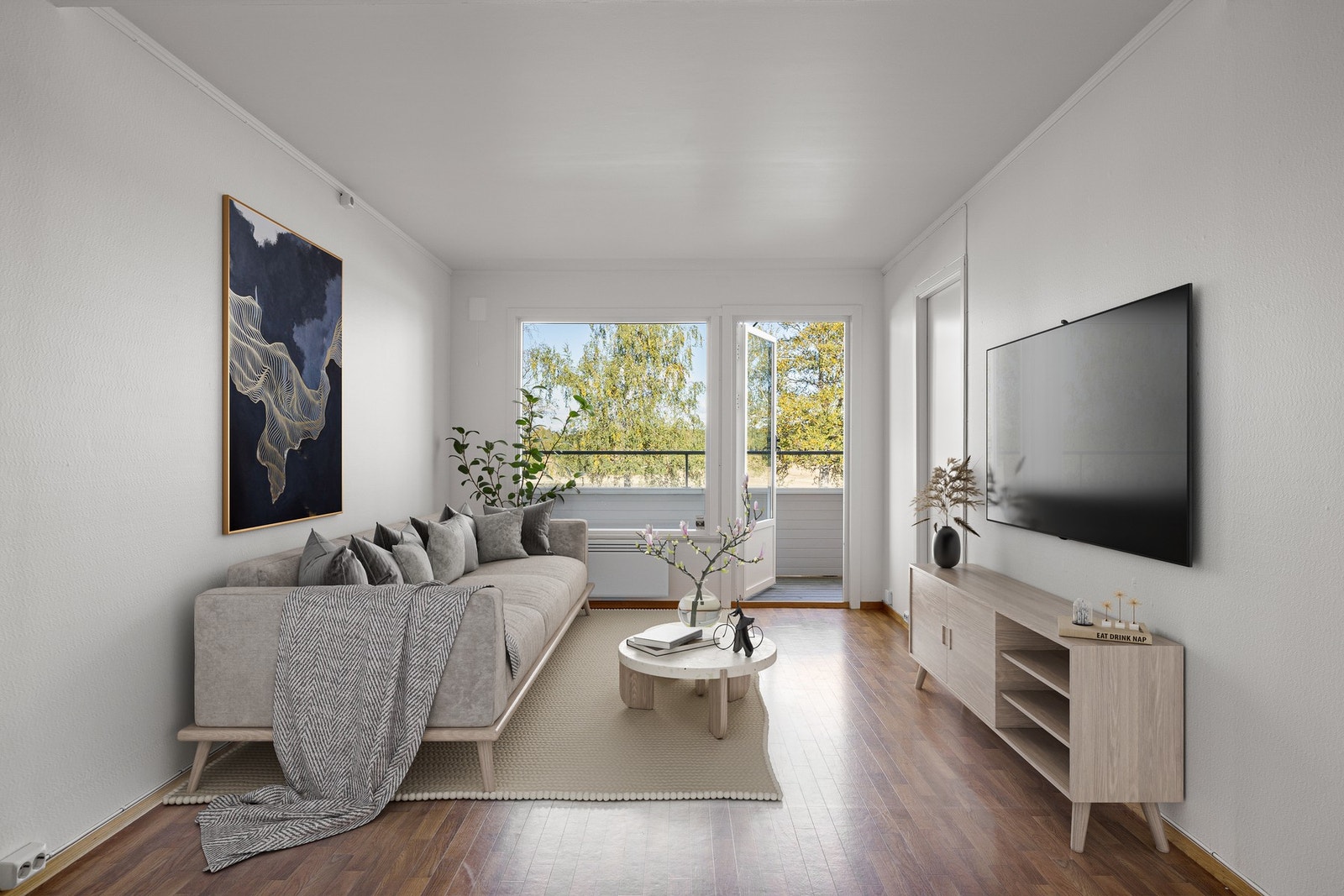 Digital styling av stue (kun møbler) Galleribilde