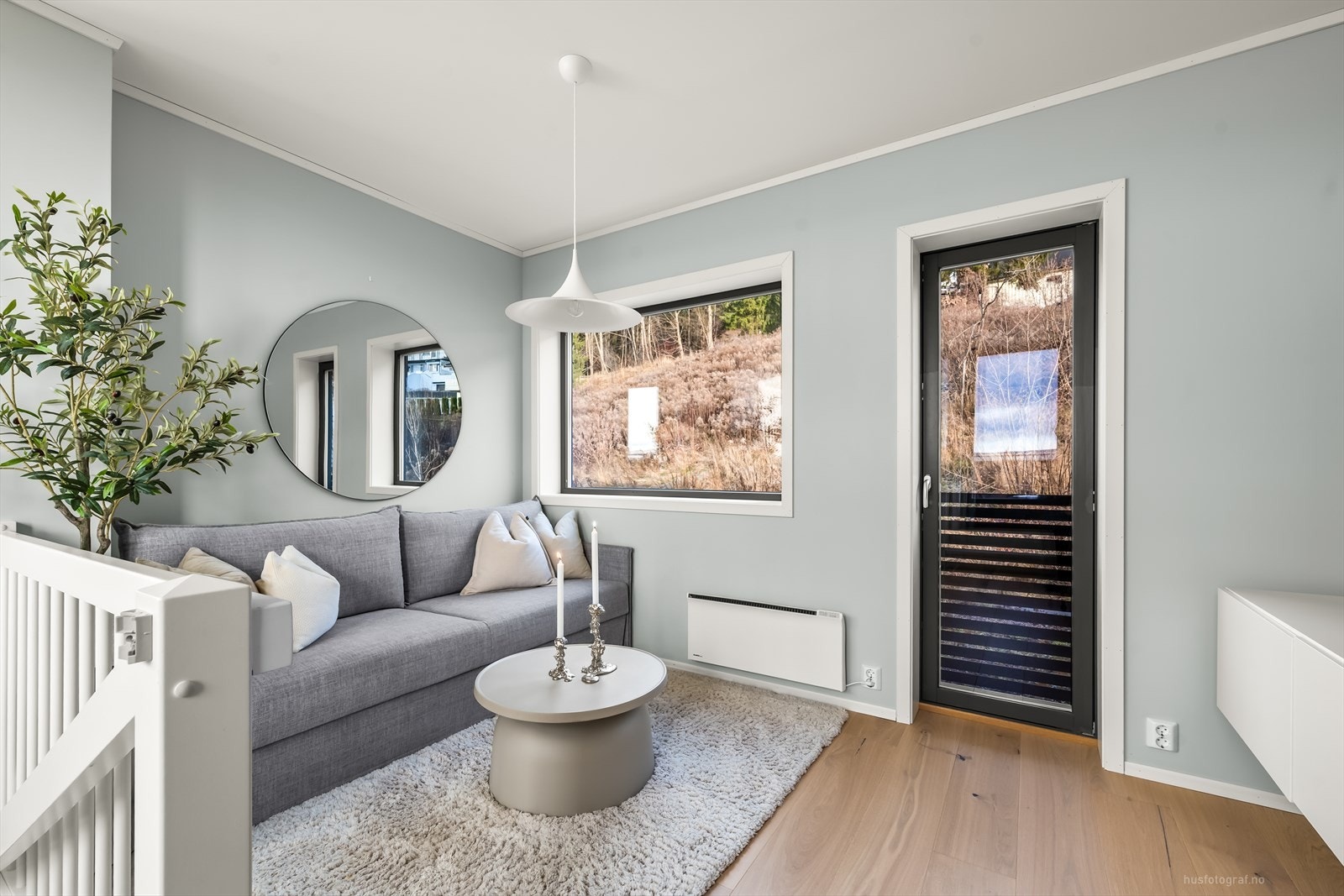 Her er det plass til sofa og bord. Galleribilde