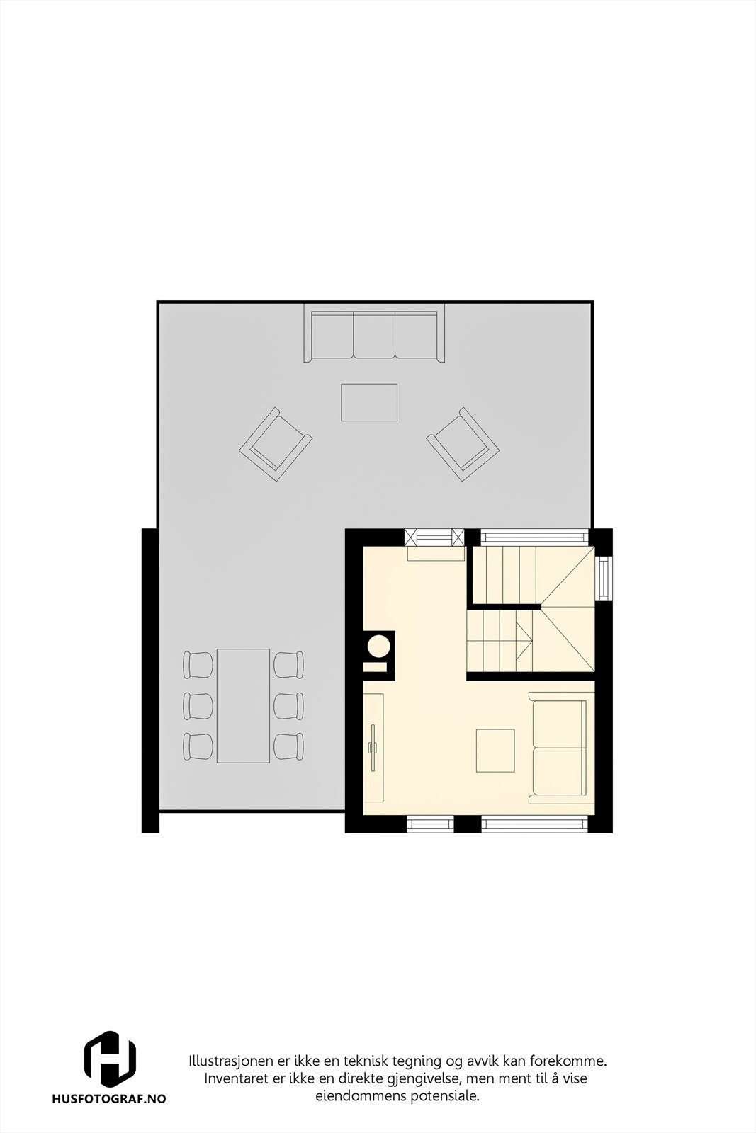 Plantegning 3.etasje. Galleribilde