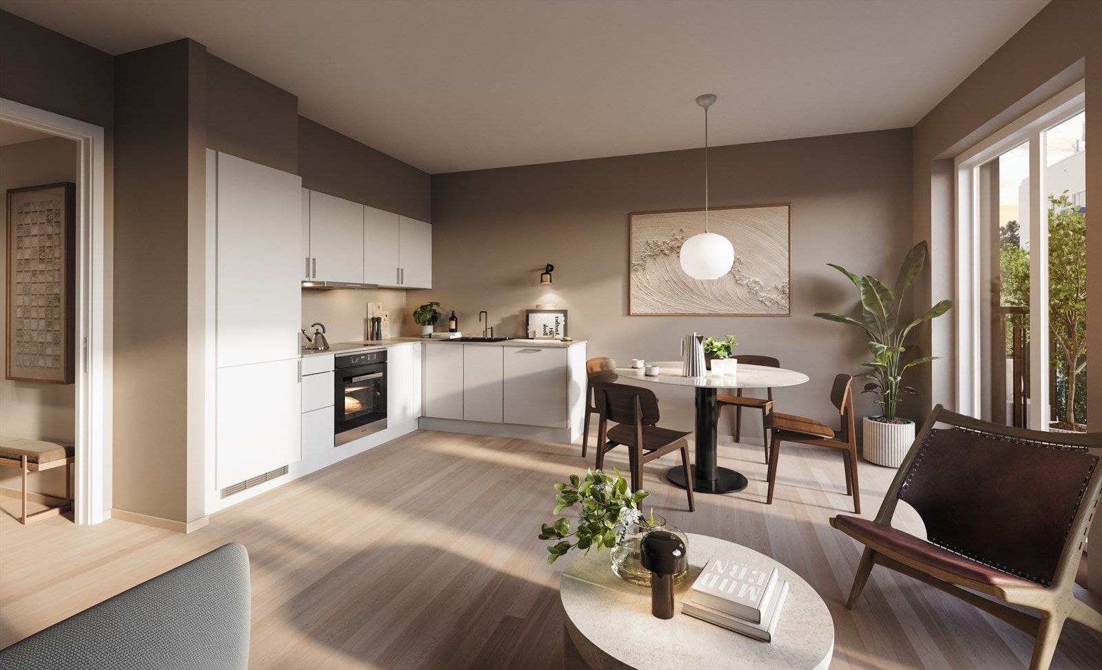 Illustrasjon stue Galleribilde