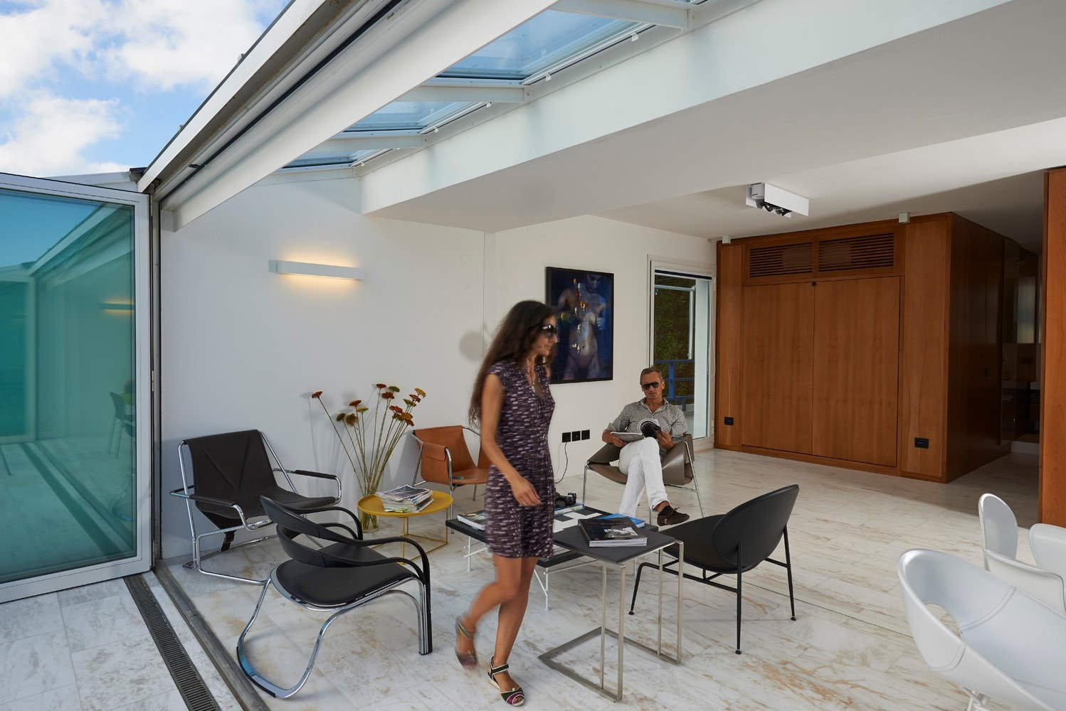 Foto av vårt prosjekt Case Study House som vi utførte på nabobolig Galleribilde