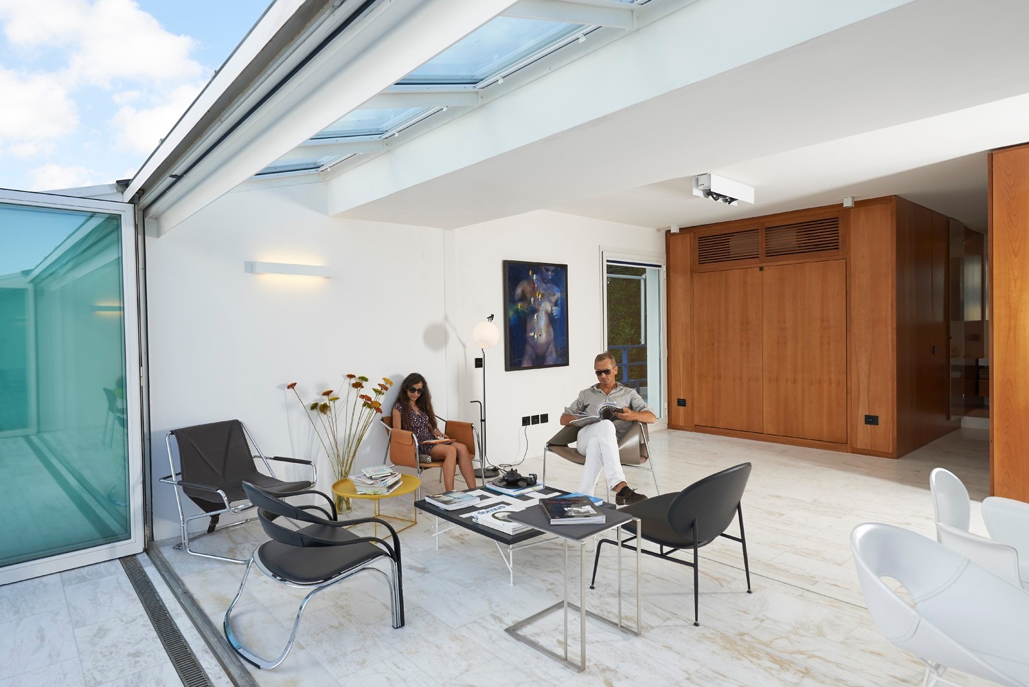 Foto av vårt prosjekt Case Study House som vi utførte på nabobolig Galleribilde