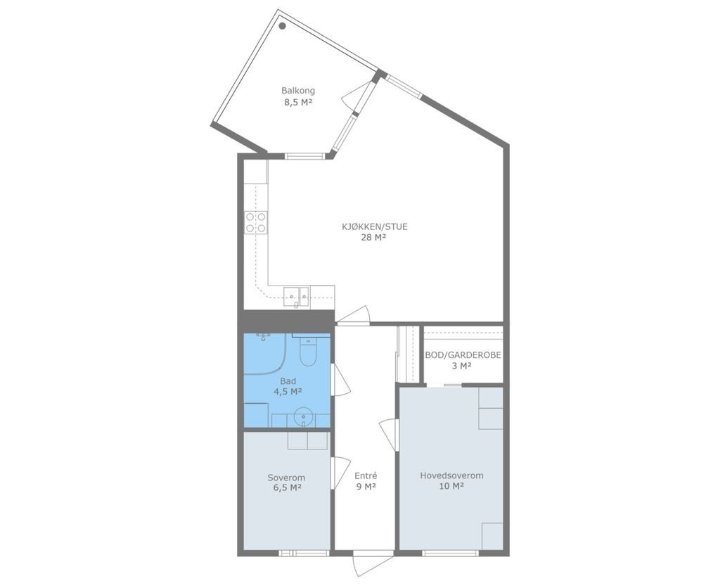 Plantegning Galleribilde