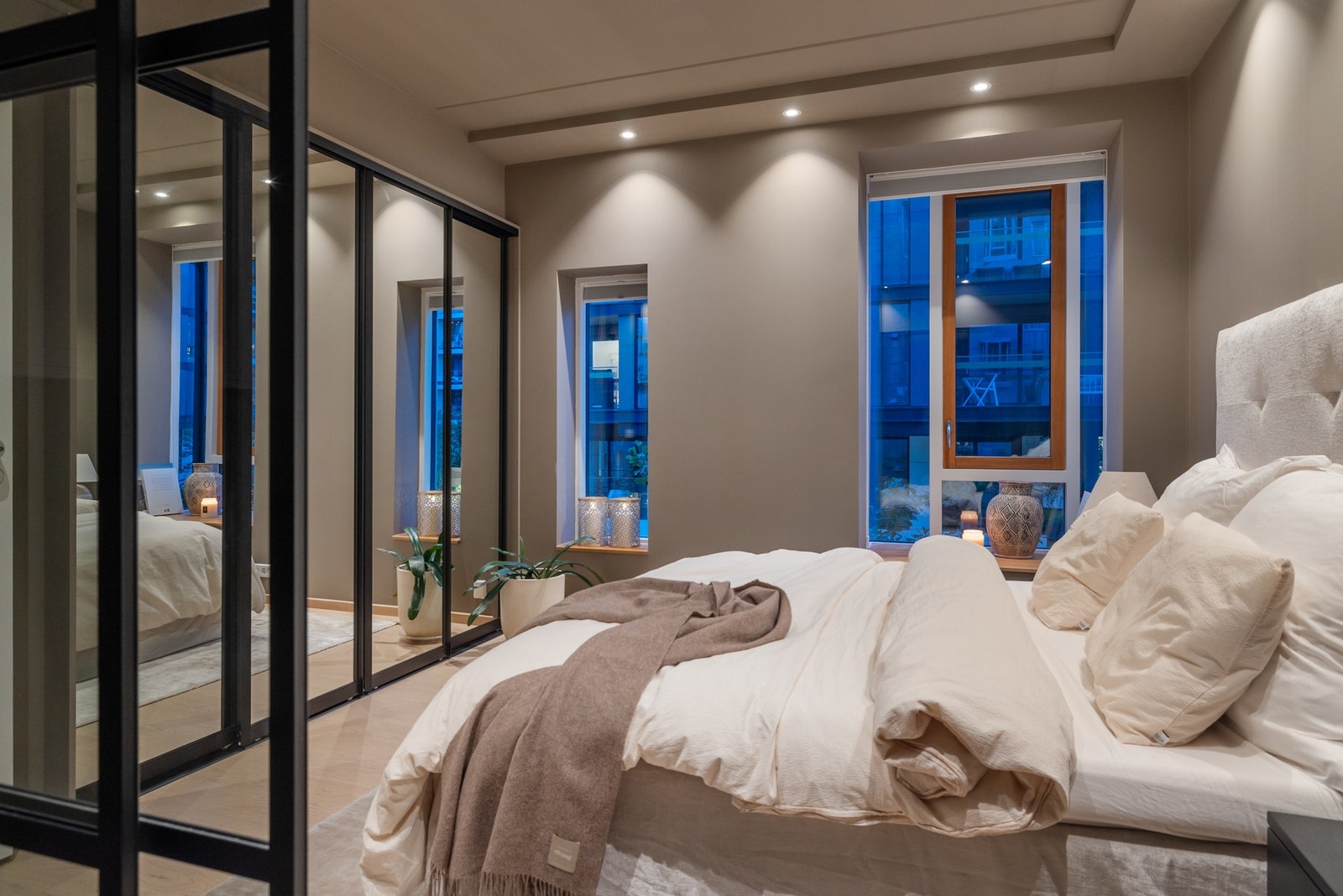 Dimbare spotter i tak også på soverommet Galleribilde