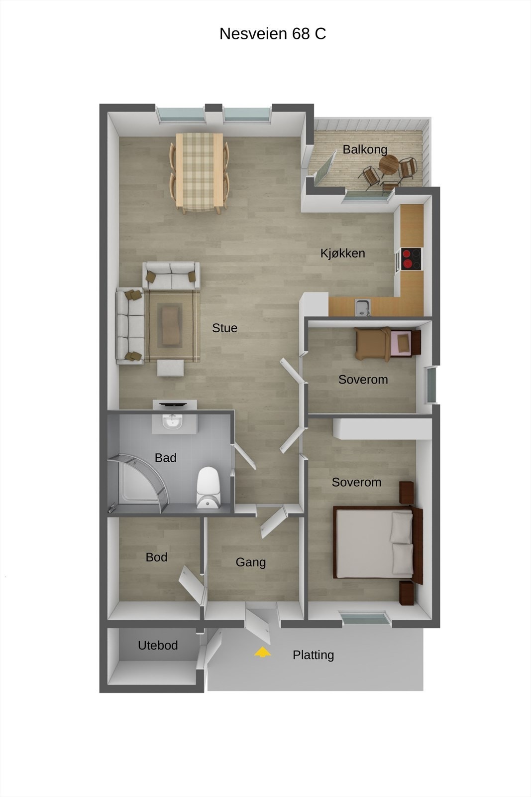 Nesveien 68c FP Garanti_3D.jpg Galleribilde