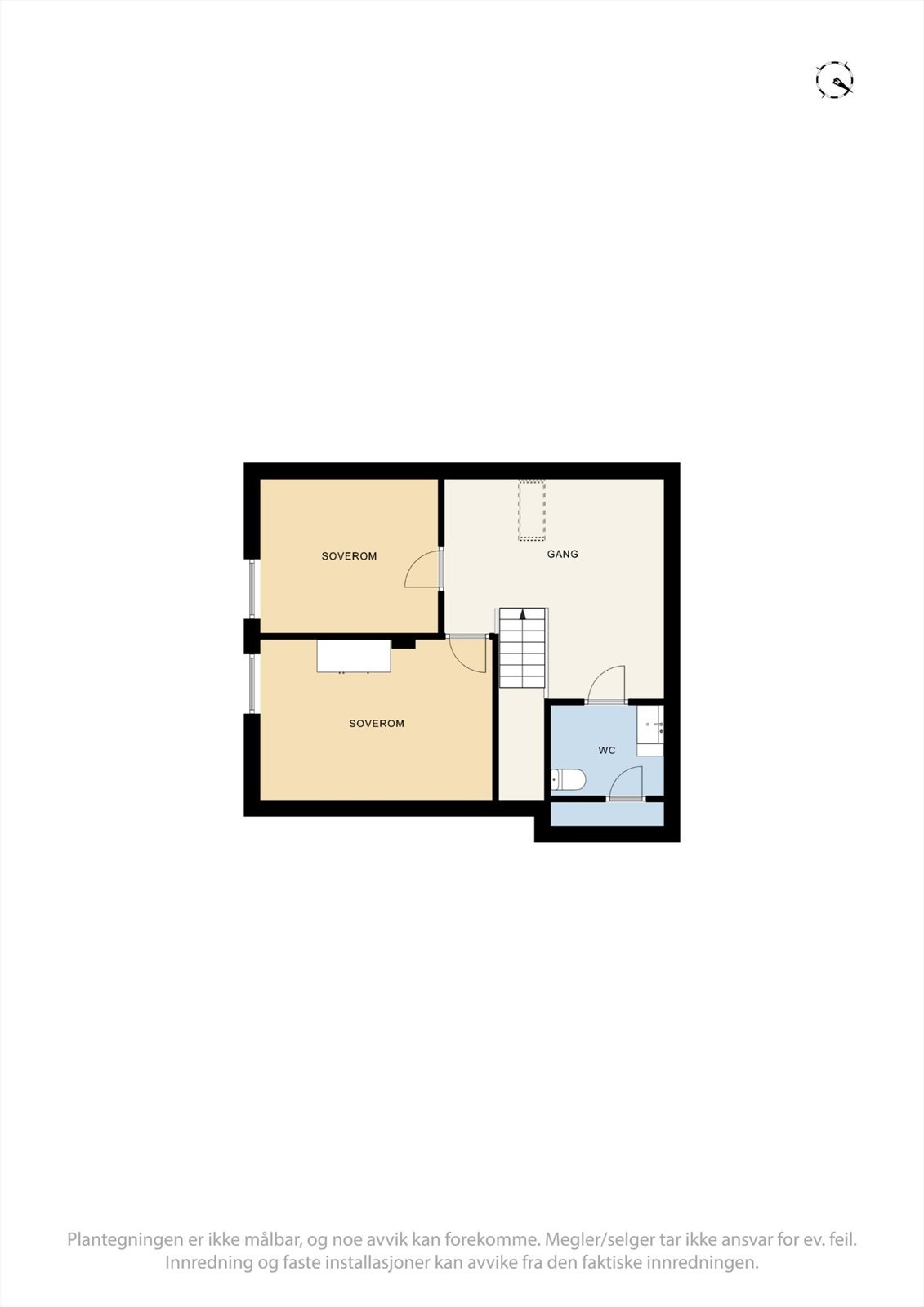 Plantegning 2.etg. BRA-i 41 m² Galleribilde