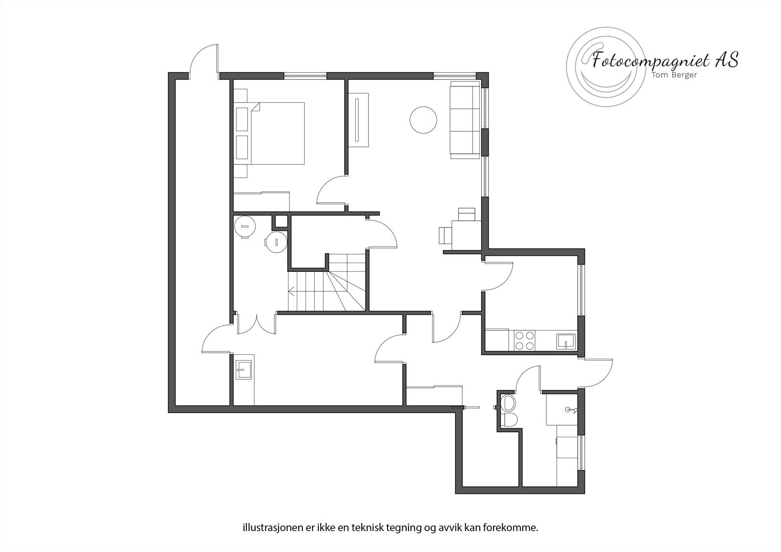 Plankart u.etg. Galleribilde