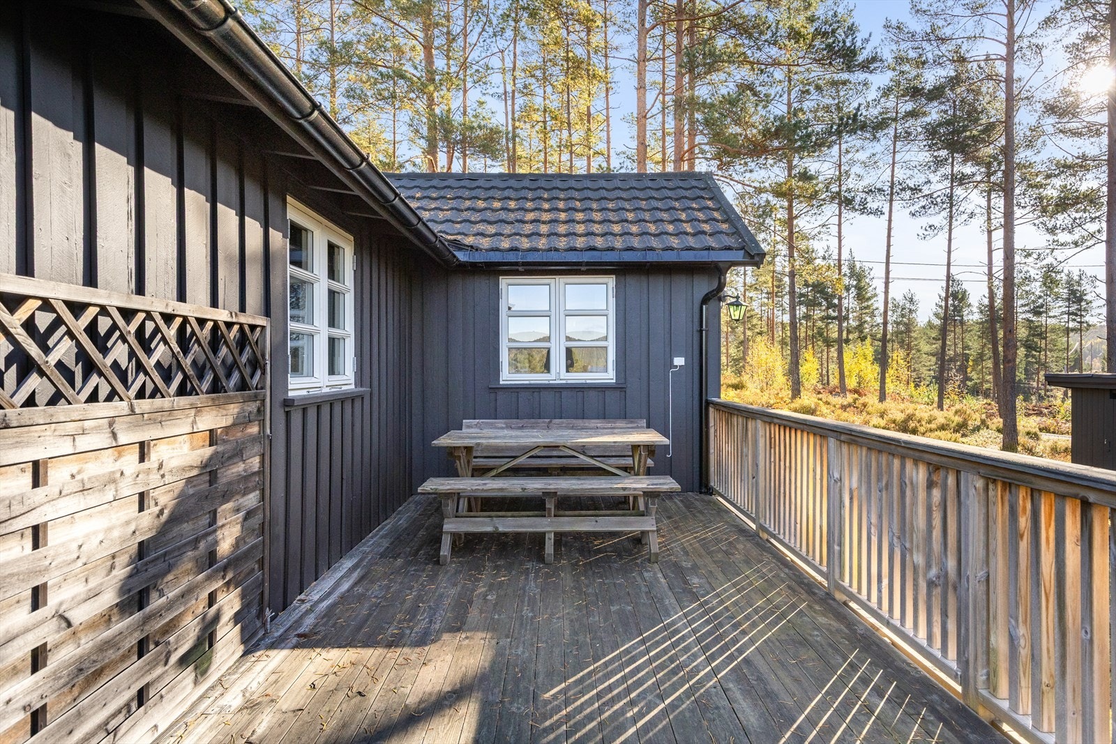 Terrasse med flere soner Galleribilde