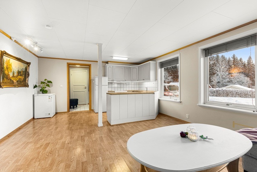 Åpen løsning mot kjøkken Galleribilde