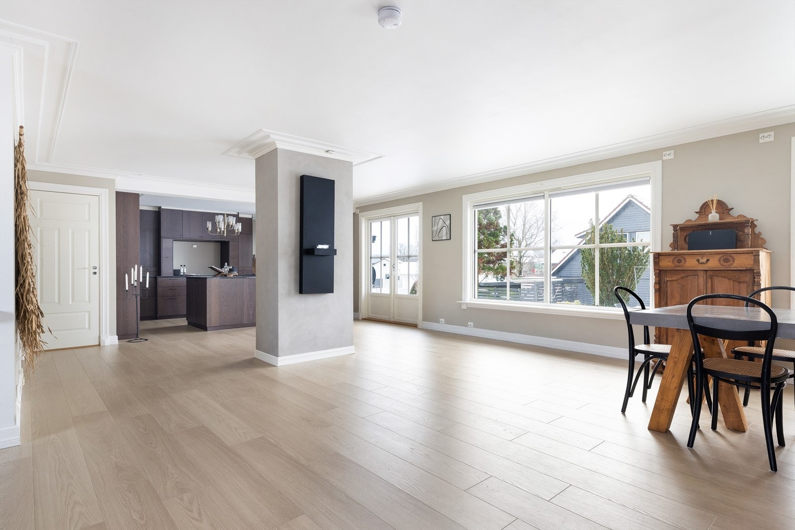 Pipeløp, som det er mulig å sette inn peis eller vedovn i. Galleribilde