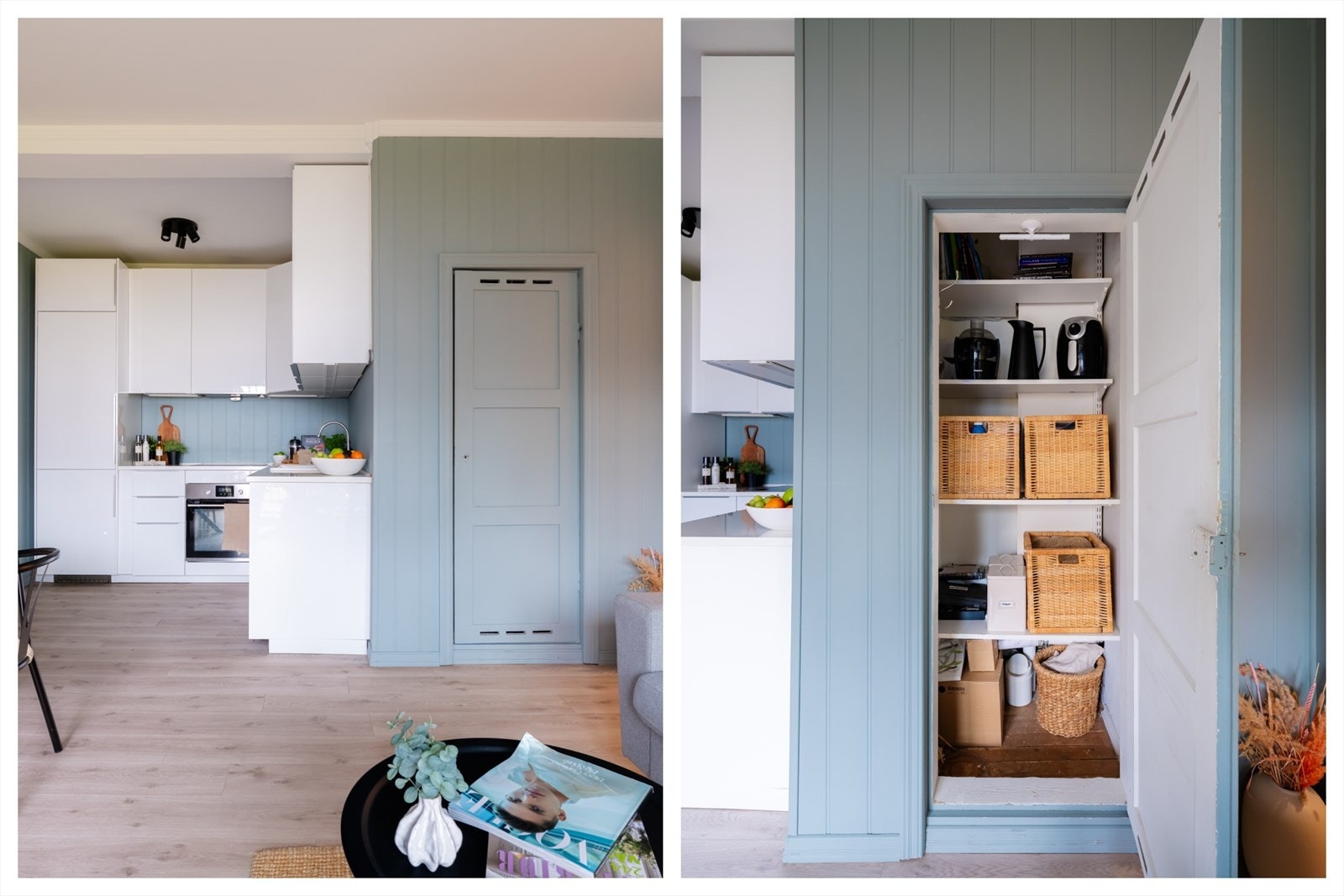 Meget praktisk med innvendig kott til alt man bruker i hverdagen, men ikke vil se Galleribilde