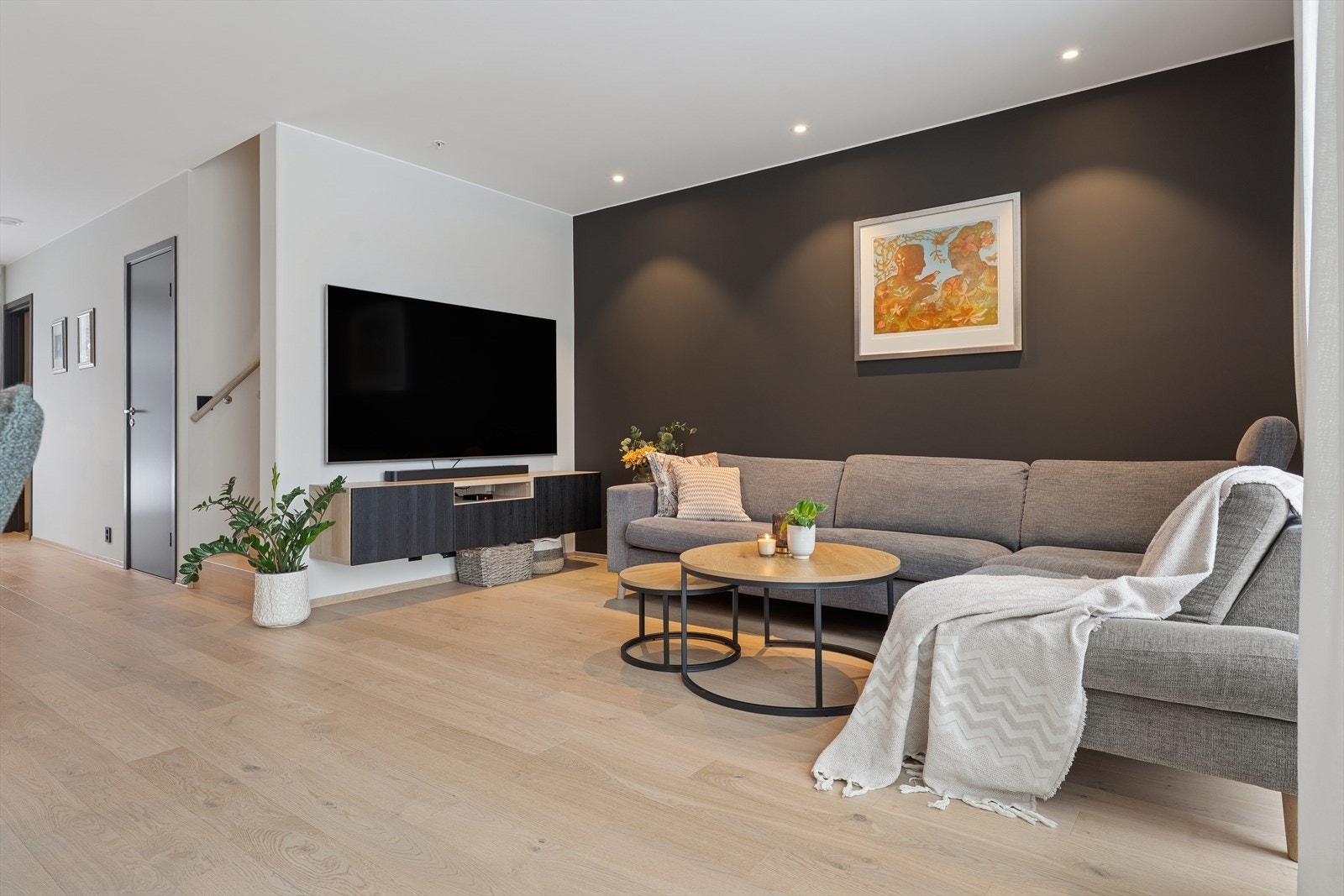 Enstavs parkett i boligen Galleribilde