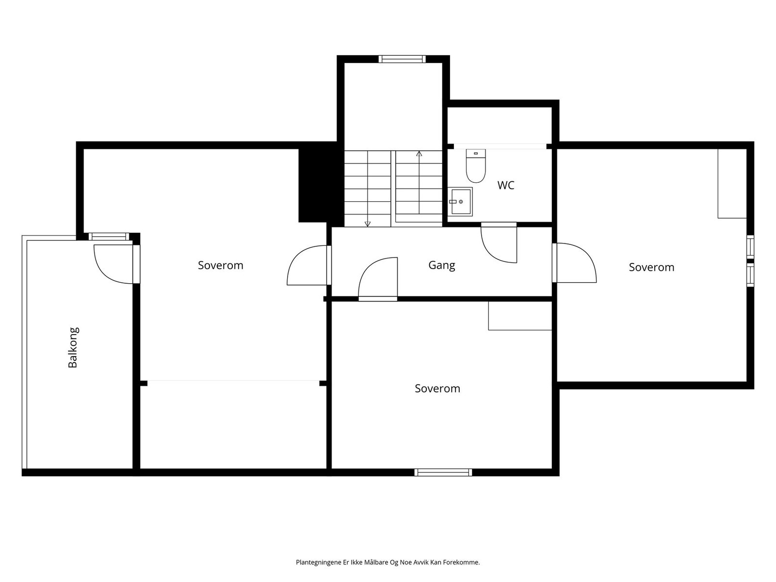 Plantegning hoveddel 2. etasje Galleribilde