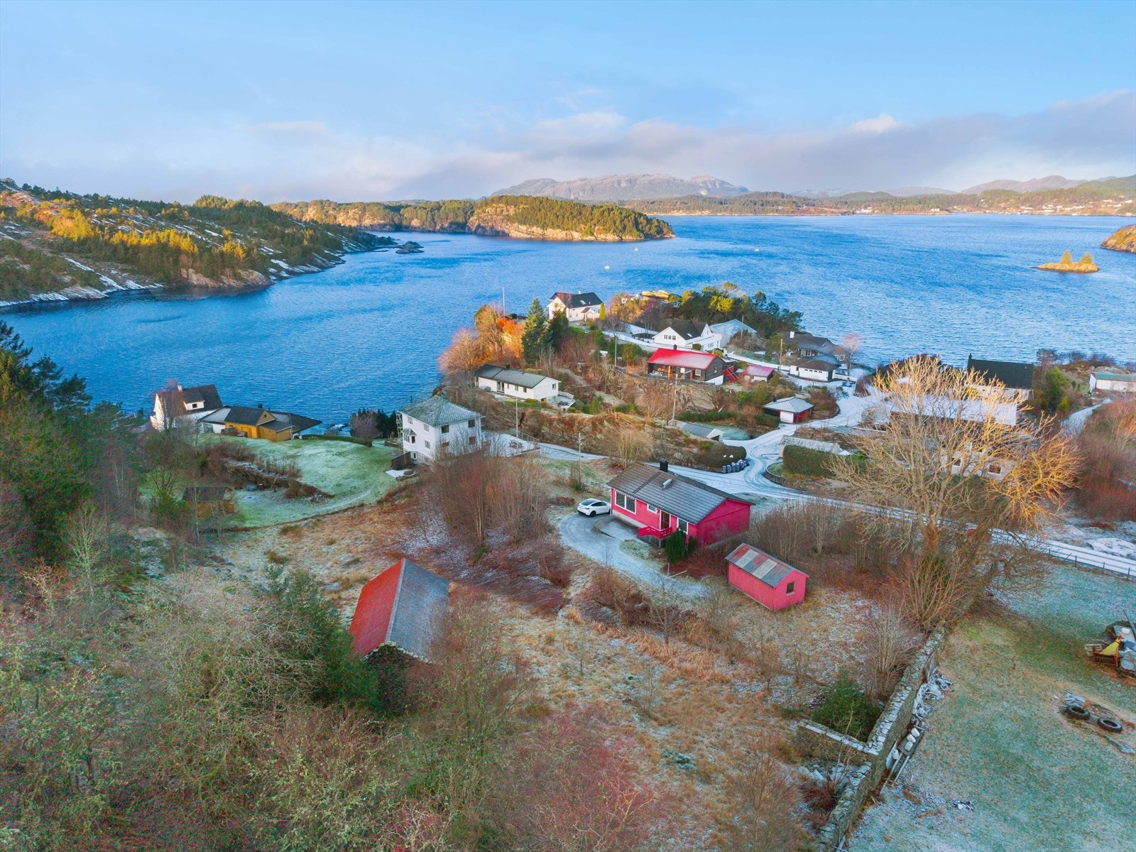 Naturen er aldri langt unna på Nordre Haugland. Galleribilde