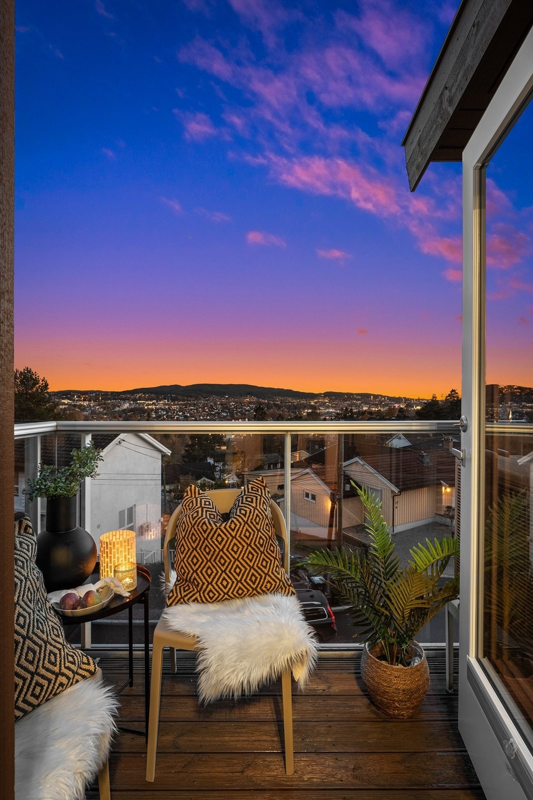 Spesielt flott er utsikten på kveldstid. Galleribilde