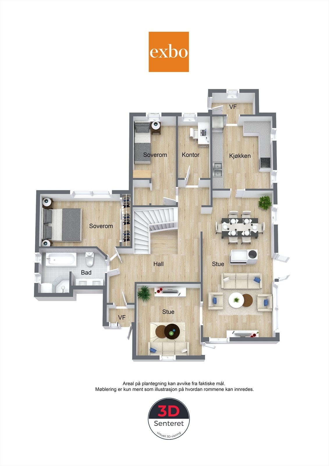 Plantegning 1 etasje. Galleribilde