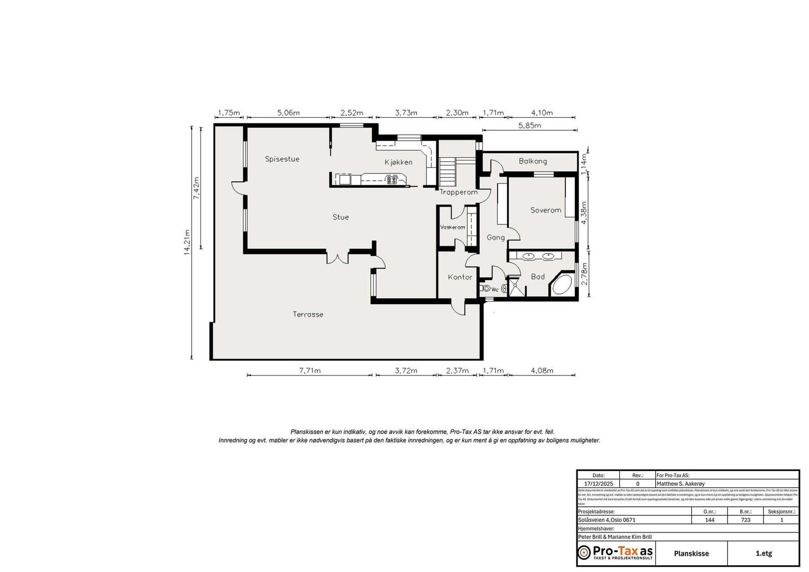 Plantegning - 1.etasje Galleribilde