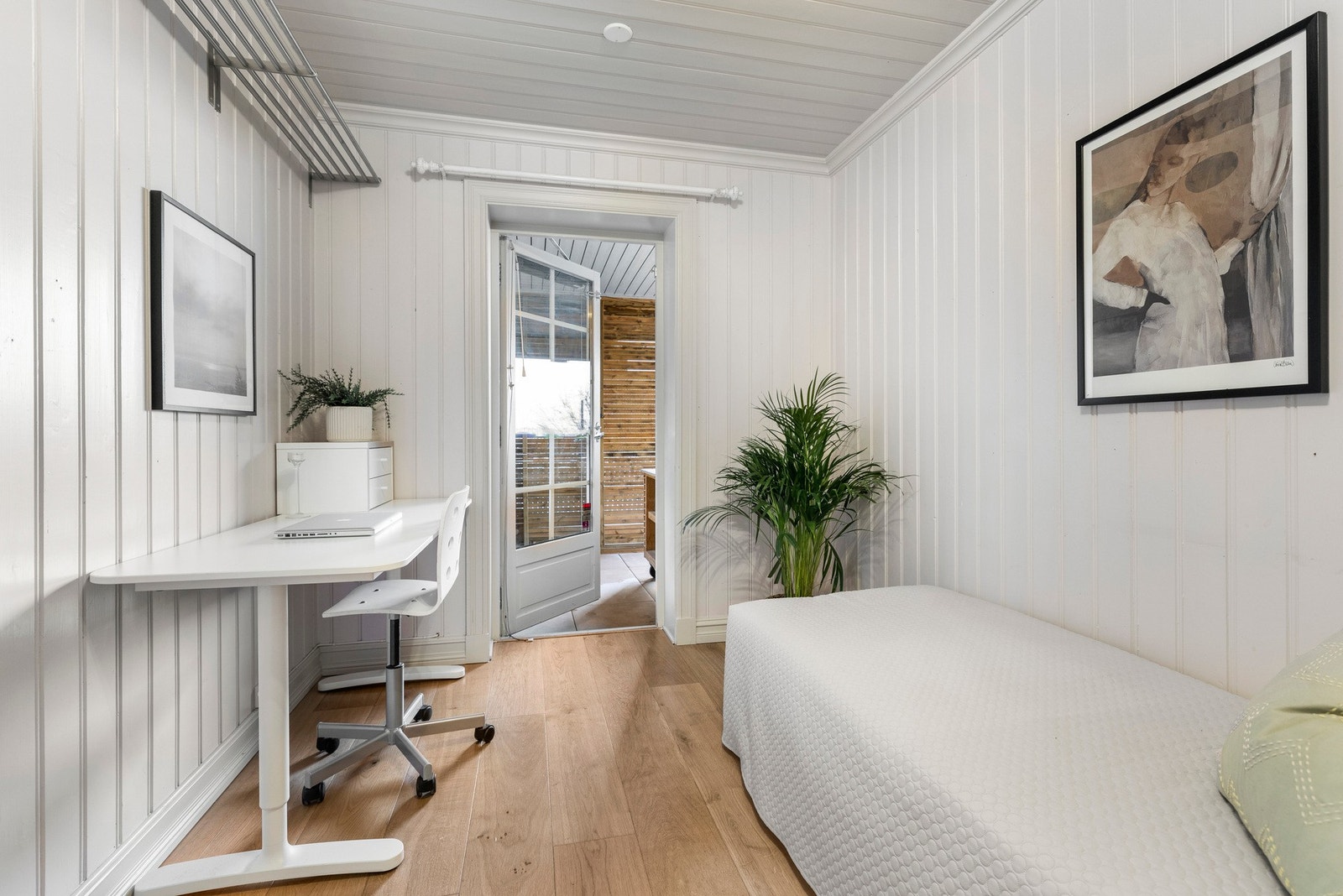 Kontor i dag benyttet som soverom Galleribilde