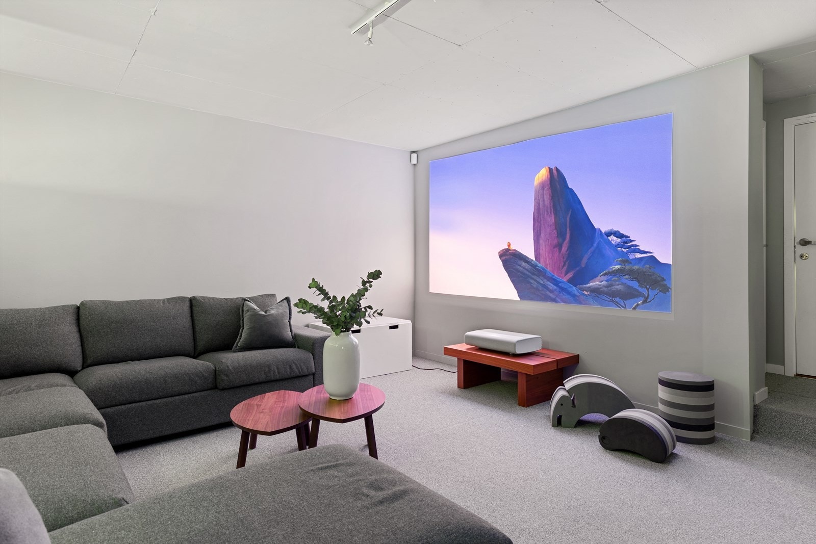 Kjellerstue/hjemmekino/medierom/treningsrom. Galleribilde