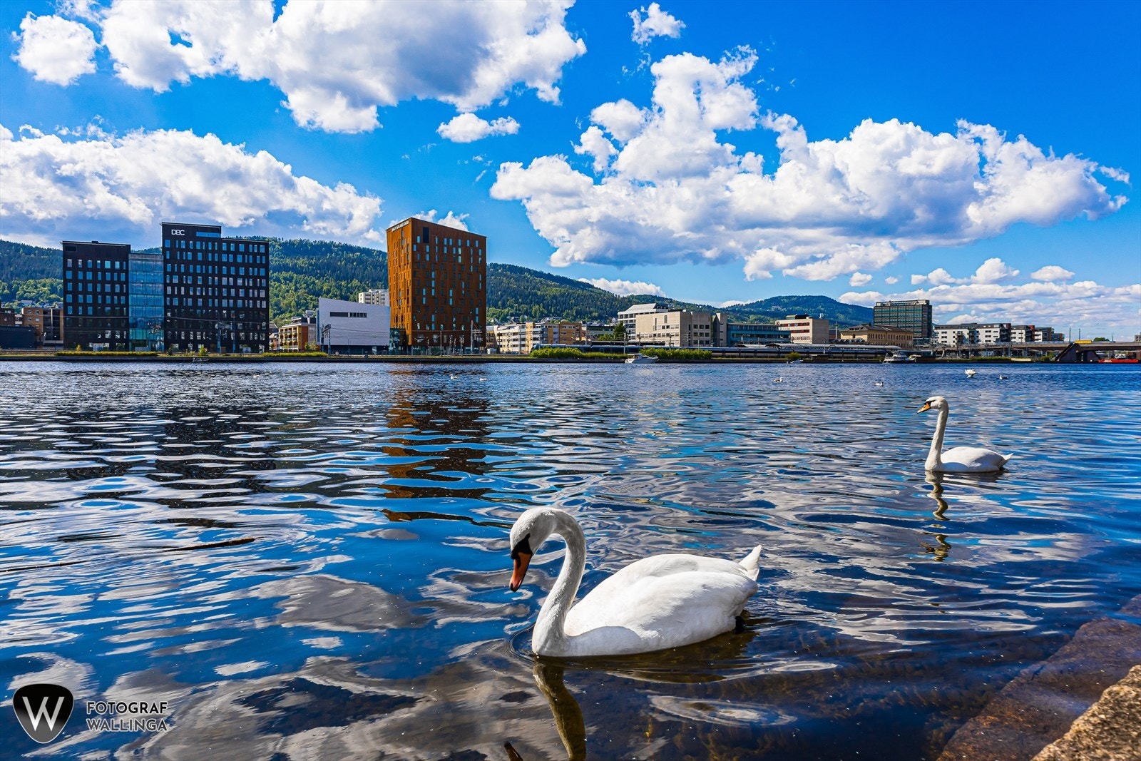 Elvepromenaden ligger like ved Galleribilde