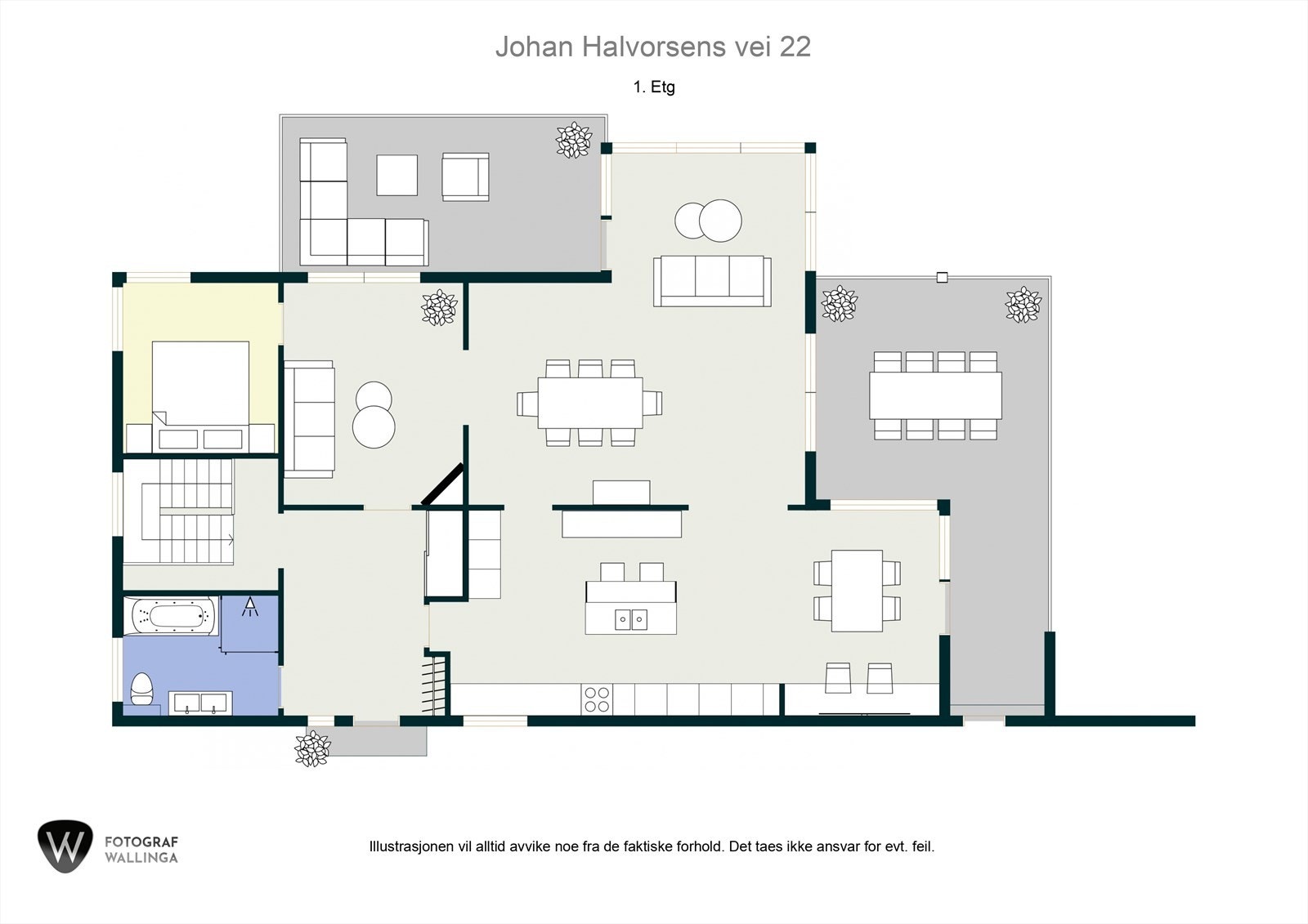 Presentasjon av huset 1. etasje Galleribilde