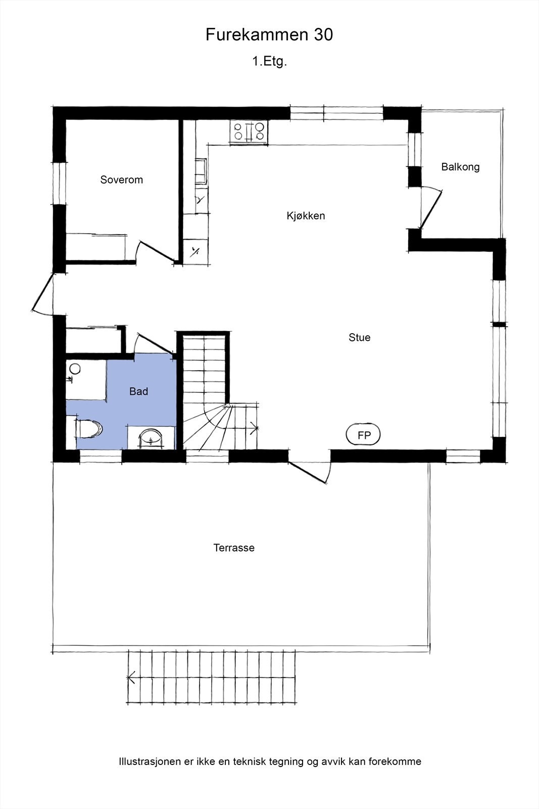 Planløsning 2.etasje Galleribilde