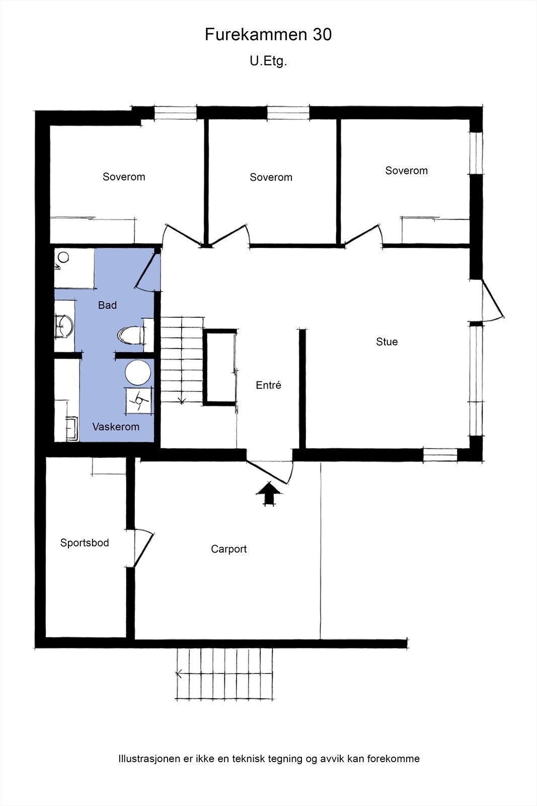 Planløsning 1.etasje Galleribilde