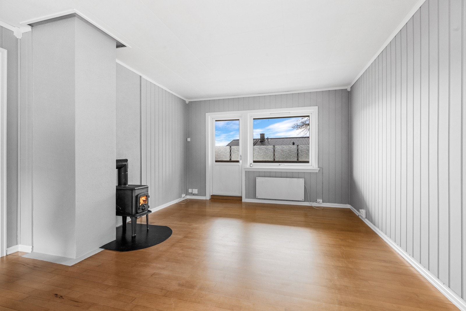 Det er installert vedovn Galleribilde