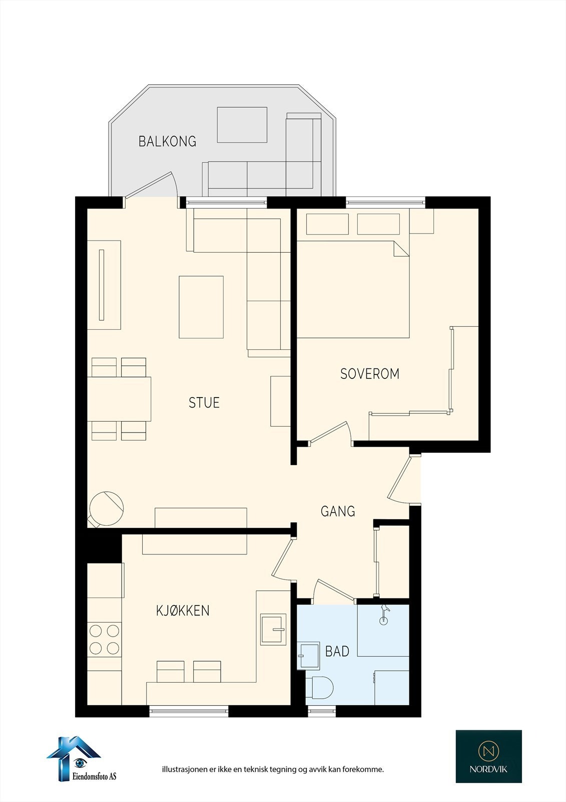 Planskisse Galleribilde