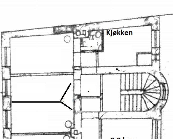 Plantegning Galleribilde