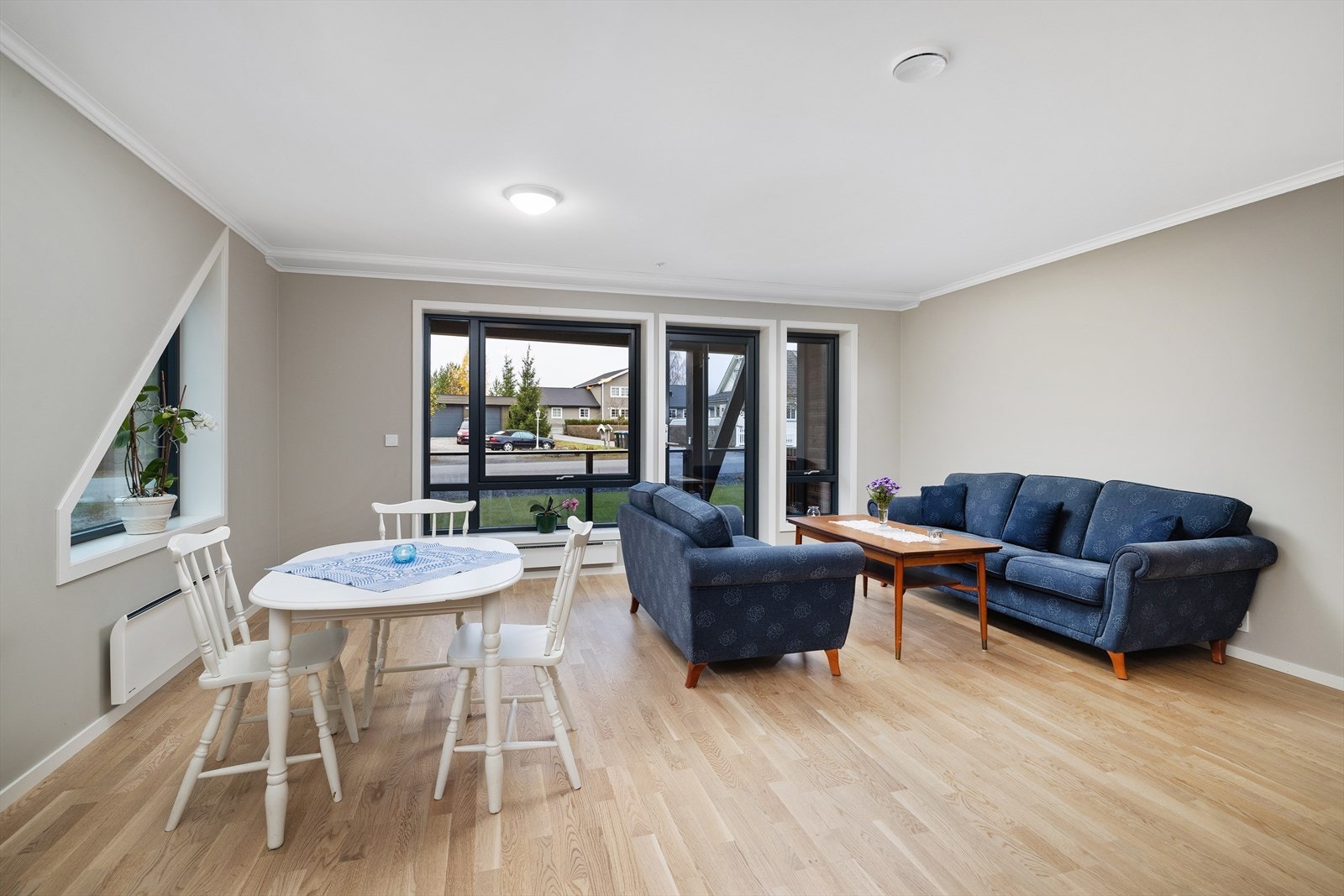 Store vindusflater slipper inn rikelig med dagslys og gir god romfølelse. Galleribilde