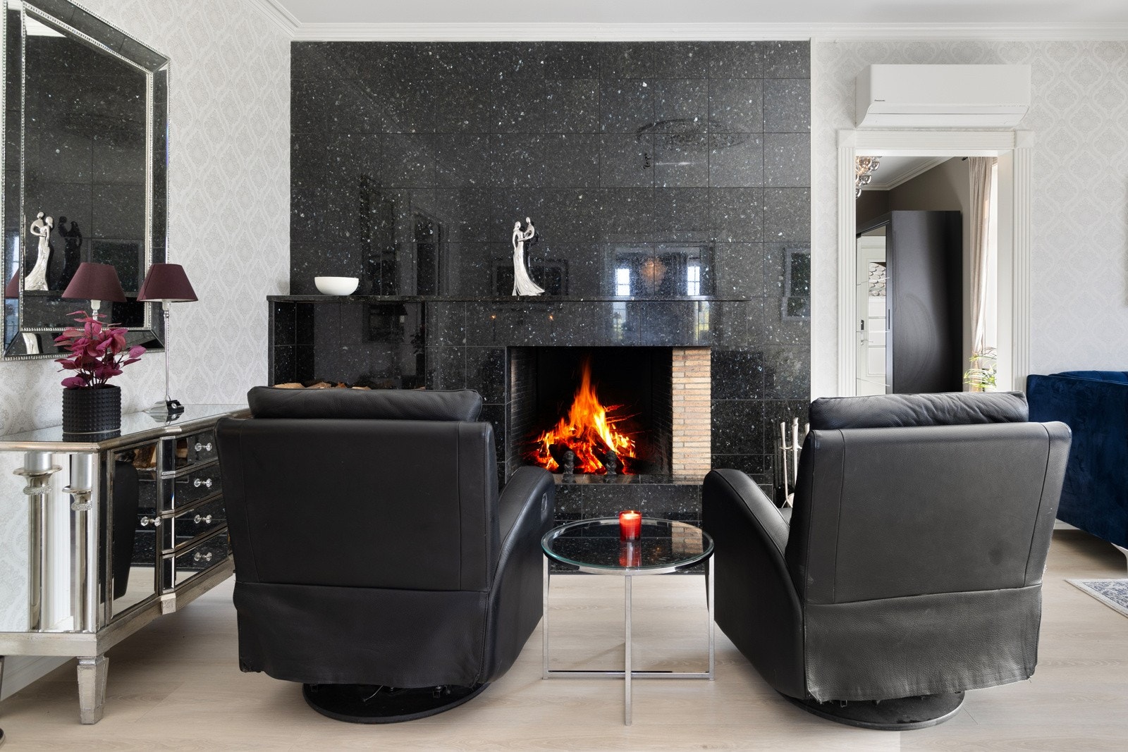 Det er vannbåren varme i gulver