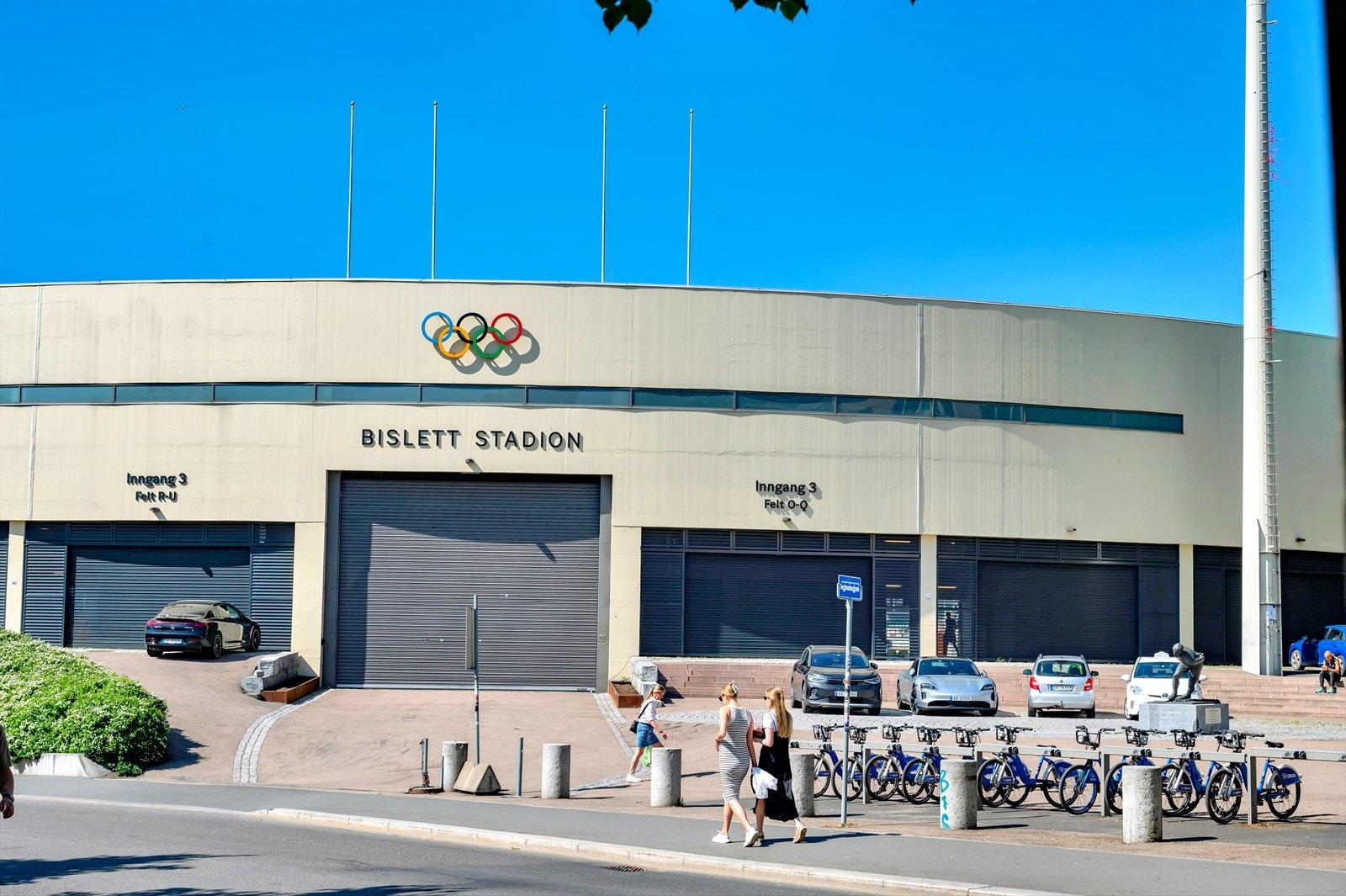 Bislett Stadion med både innvendig og utvendig løpebane Galleribilde