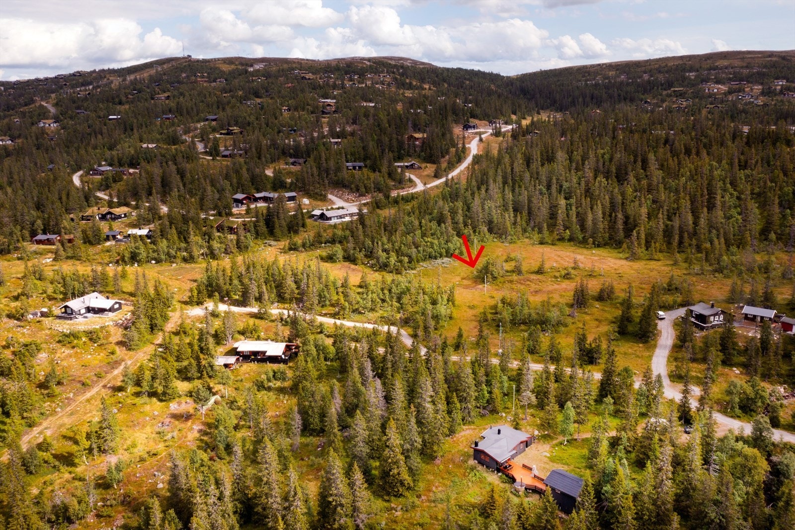 Skiløype få meter fra hytta. Galleribilde