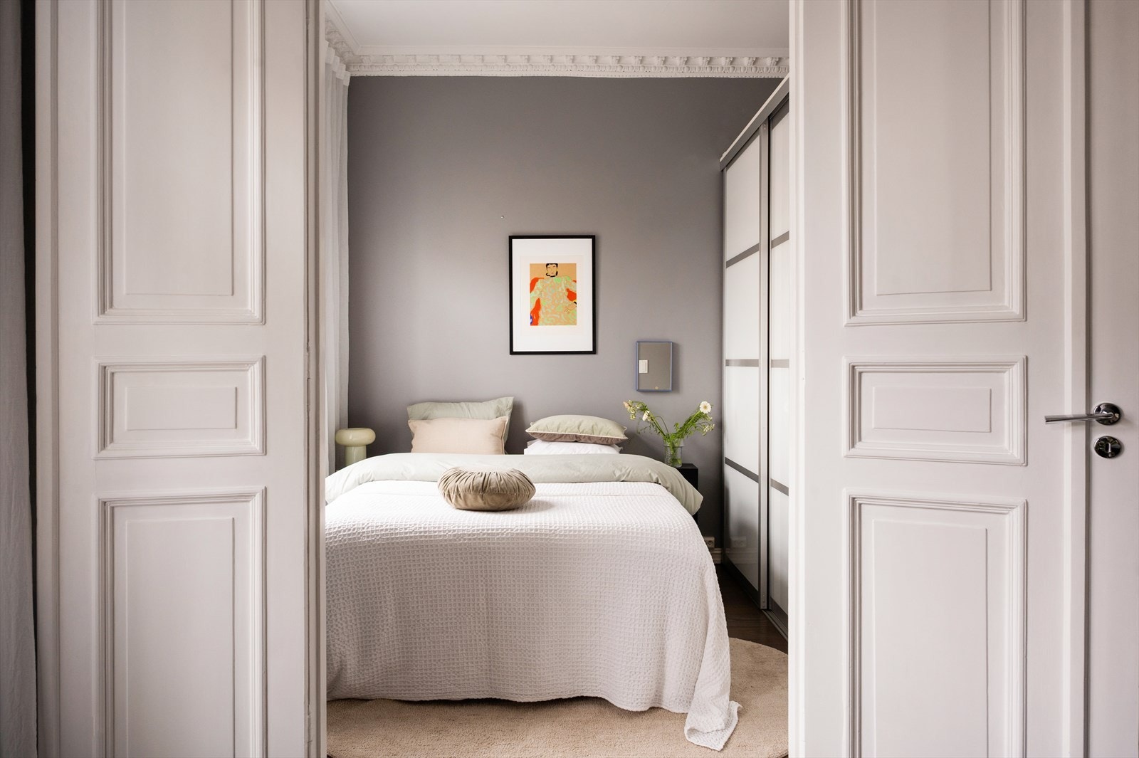 Flotte fløydører inn til soverommet. Galleribilde