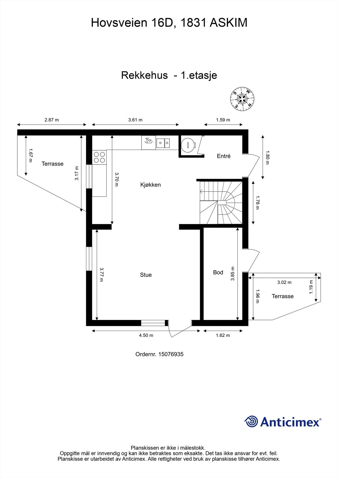 Plantegning 1.etasje Galleribilde